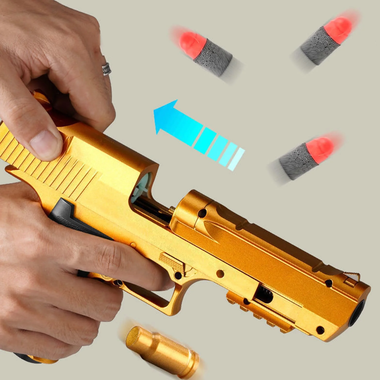 Pistola Giocattolo a Proiettile Morbido Blaster Schiuma per 14+