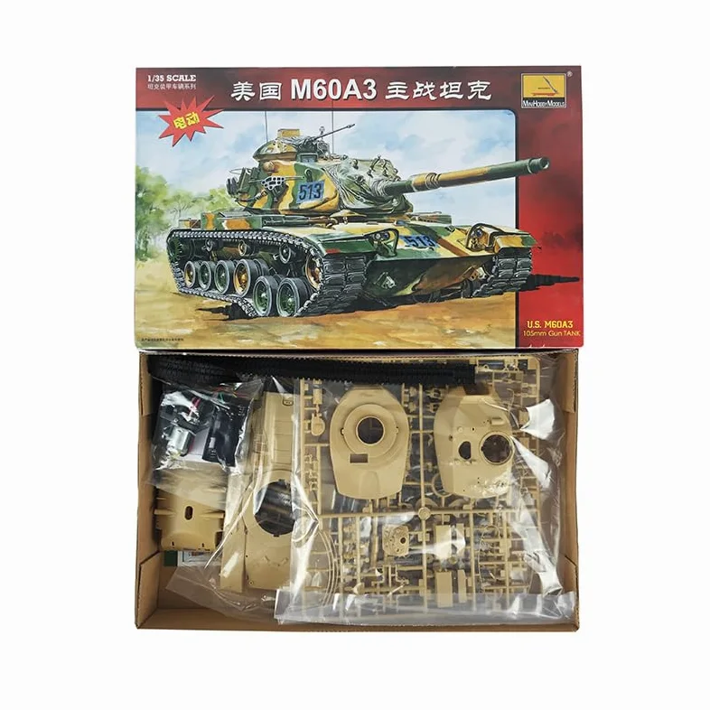 TOUCAN RC HOBBY 1/35 MiniHobby 80108 US M60A3 American Tank Plastic Model Kit DIY Die Cast Parts