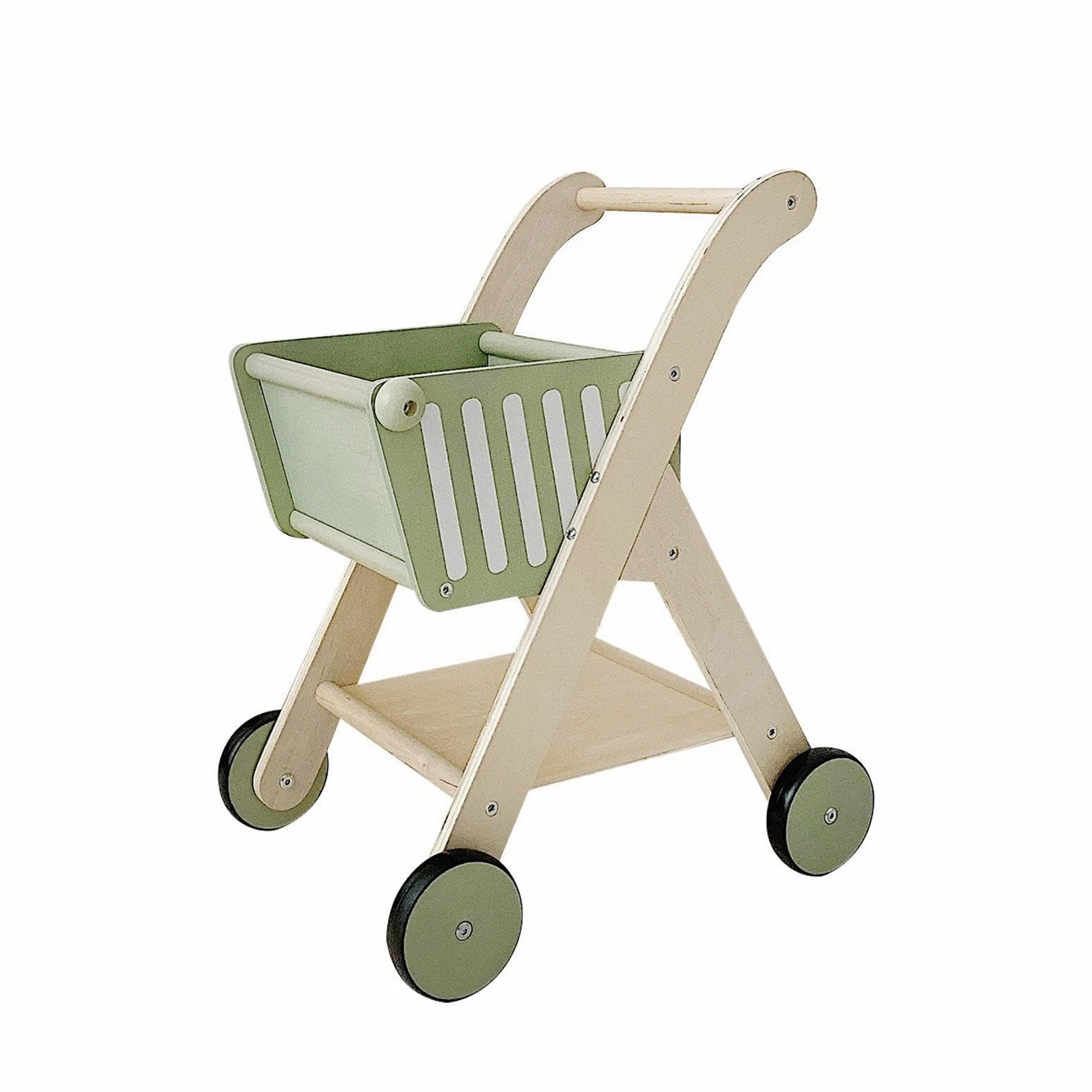 Carrello della spesa in legno per bambini, carino, giocattolo da gioco, regalo di compleanno, coinvolgente, giocattolo per la spesa per bambini,