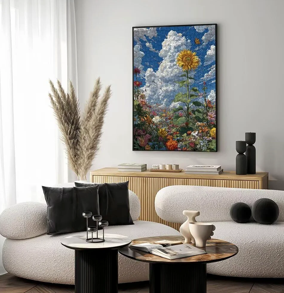 Puzzle 1000 Pezzi, Jigsaw Puzzle per Adulti, Girasole Giallo BLQSBGA6-473 | Puzzle Classici, Impossibile Difficile Sfidanti Puzzles, Puzzle Decorativo per La Famiglia, Come Regalo e Decorazione Pareti