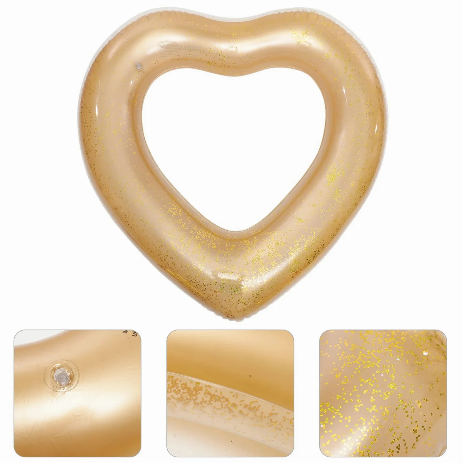 Abaodam salvagente a forma di cuore toys for giocattolo toys pool piscina gonfiabile per galleggia anello da nuoto creativo Anello da nuoto gonfiabile pvc bianca
