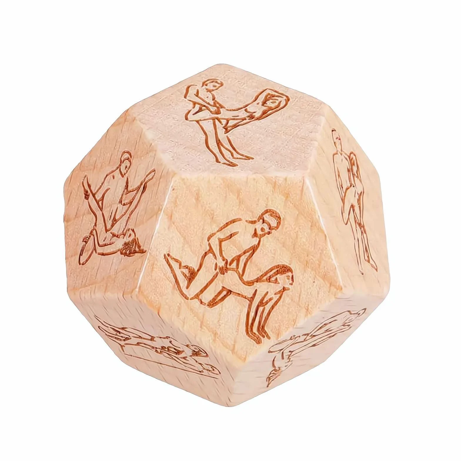 Set di Dadi per Serata Romantica di Coppia - Set di Dadi in Legno a 12 Faccia, Regali Romantici per Anniversario e San Valentino per Moglie, Marito, Lui o Lei (stile B) (stile B)