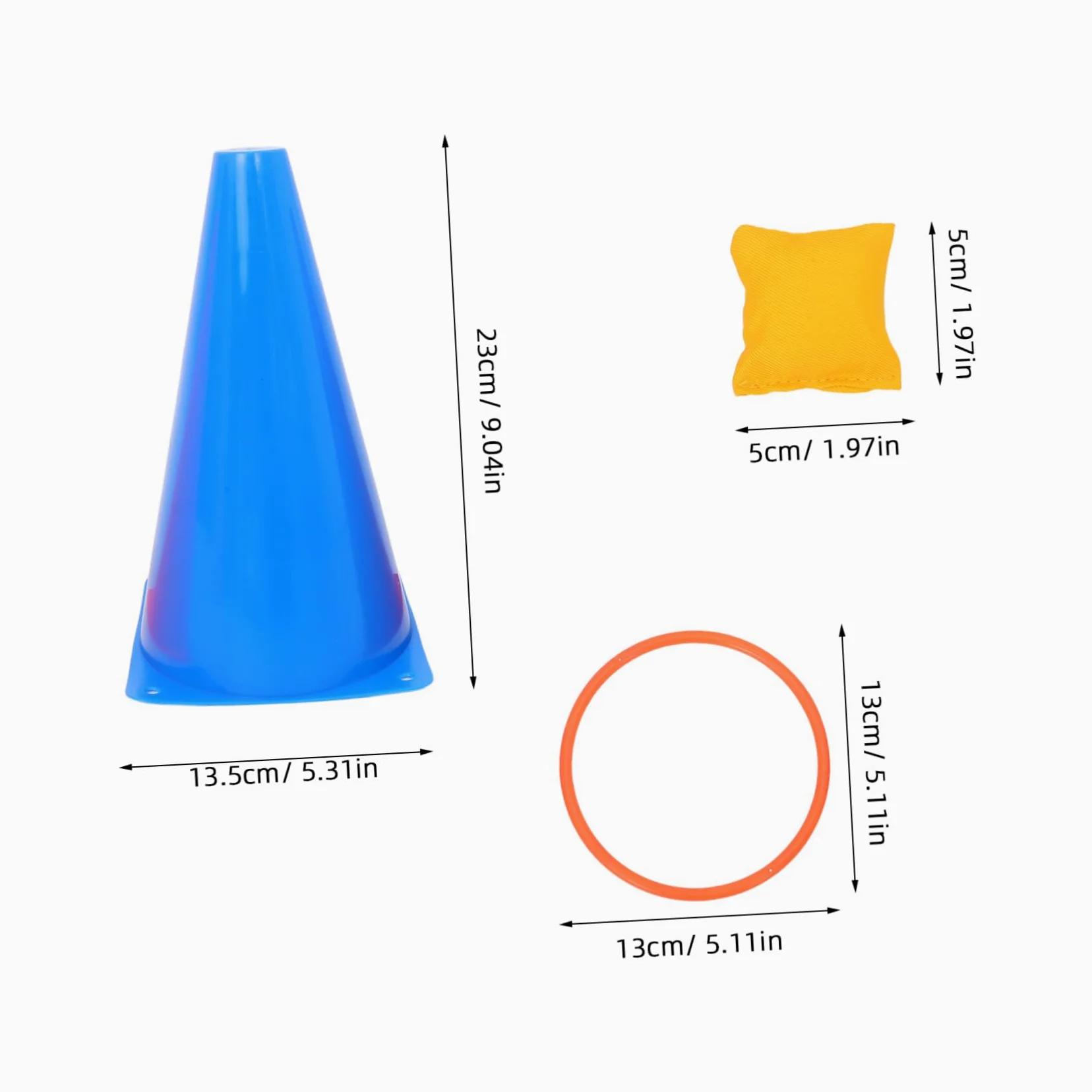Set Giochi Lancio Anelli per Bambini 31 Pezzi Plastico | Bordi Arrotondati, per Scuola e Riunioni Familiari, Design Visibile, Cloth Incluso Colore Casuale