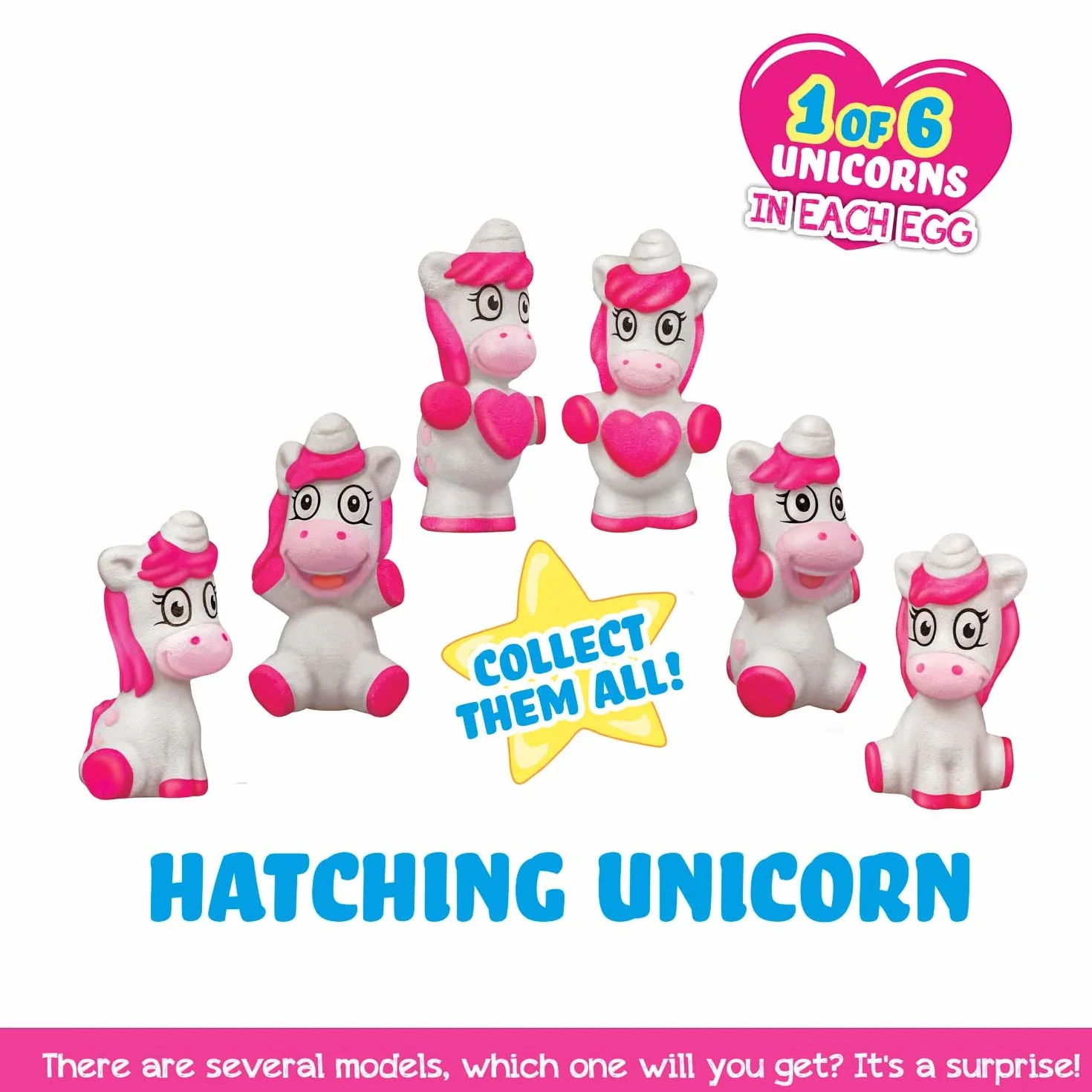 CRAZE MEGA EGG UNICORN, Confezione da 3 UnicornI che si schiudono in acqua, uova Unicorno che cresce nell acqua diversi modelli, giochi bambini uovo da cova, uovo di Pasqua unicorno.