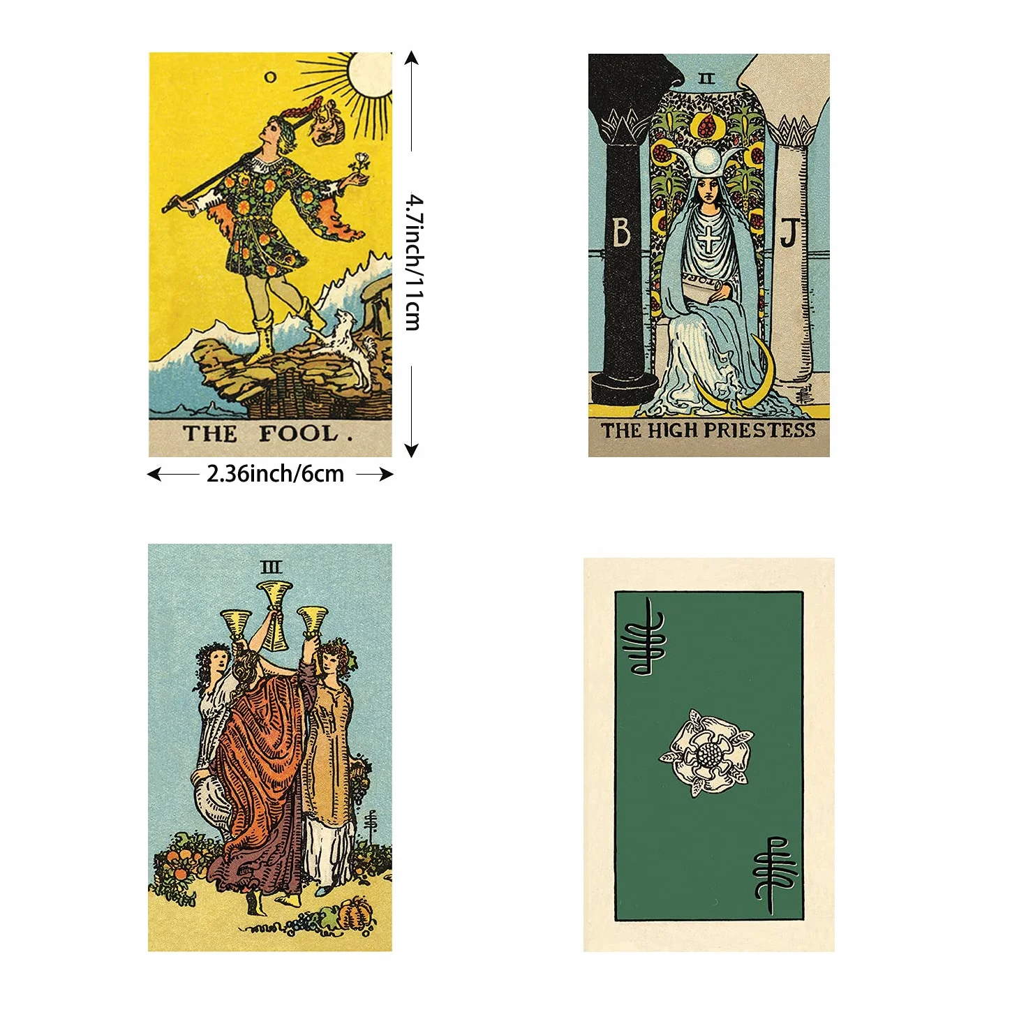 Tarocchi Classici Rider Waite – Mazzo da 78 Carte – Lettura, Meditazione, Gioco da Tavolo – Per Principianti ed Esperti – Compatto, Portatile, Ottima Idea Regalo
