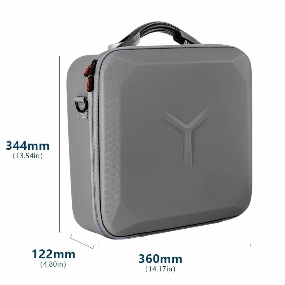 Custodia da trasporto compatibile con DJI Mavic 4 Pro/RC 2, telecomando per drone, borsa a tracolla, custodia da viaggio con tracolla, scatola protettiva, organizer (solo custodia)