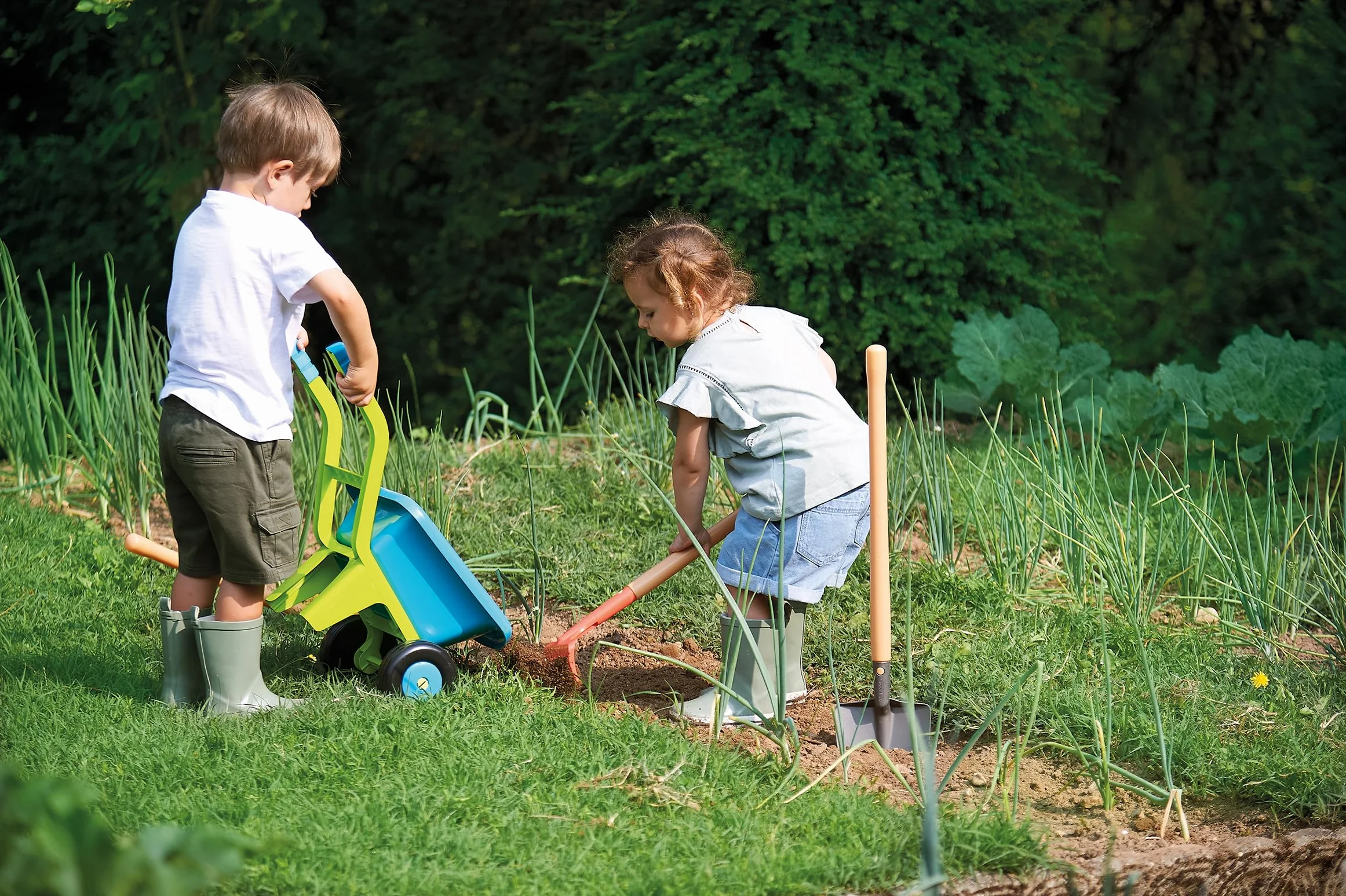 Ecoiffier- carriola con attrezzi per giardinaggio, per bambini dai 18 mesi, 7600004539