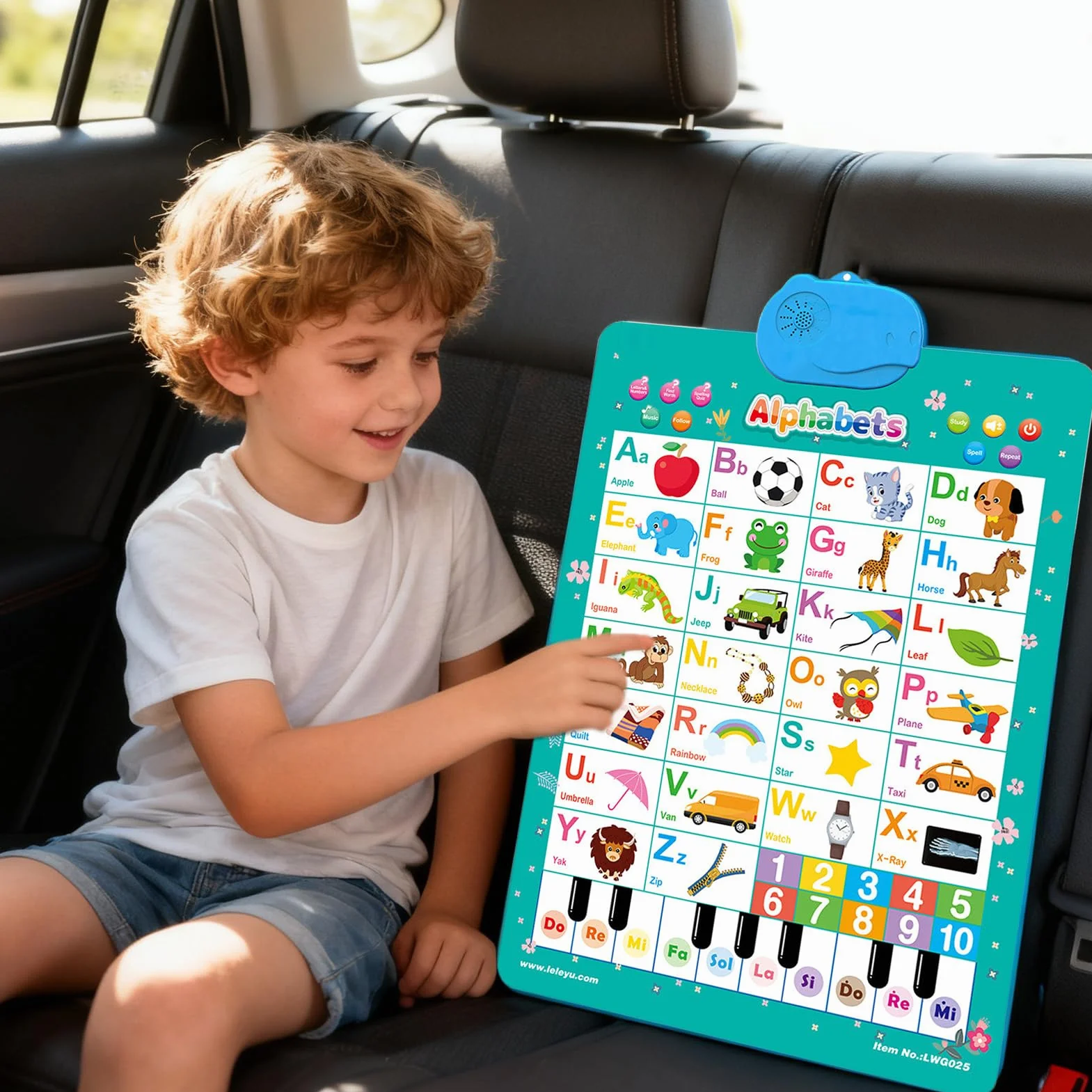 Tabella Elettronica Alfabeto Parete, Giocattoli Elettronici Interattivi Alfabeto, Poster Alfabetos Apprendimento Tattile Tabella Parlante Parete, Divertente Educativo Parlante Giocattolo Didattico