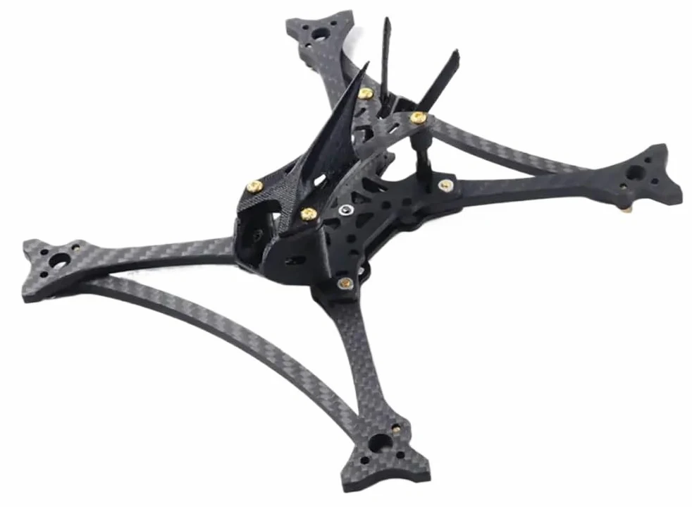 FPV Racing da 5 pollici in fibra di carbonio compatibile con kit telaio quadricotteri analogici e brushless HD di HGLRC Wind 5 Lite(Analog frame)