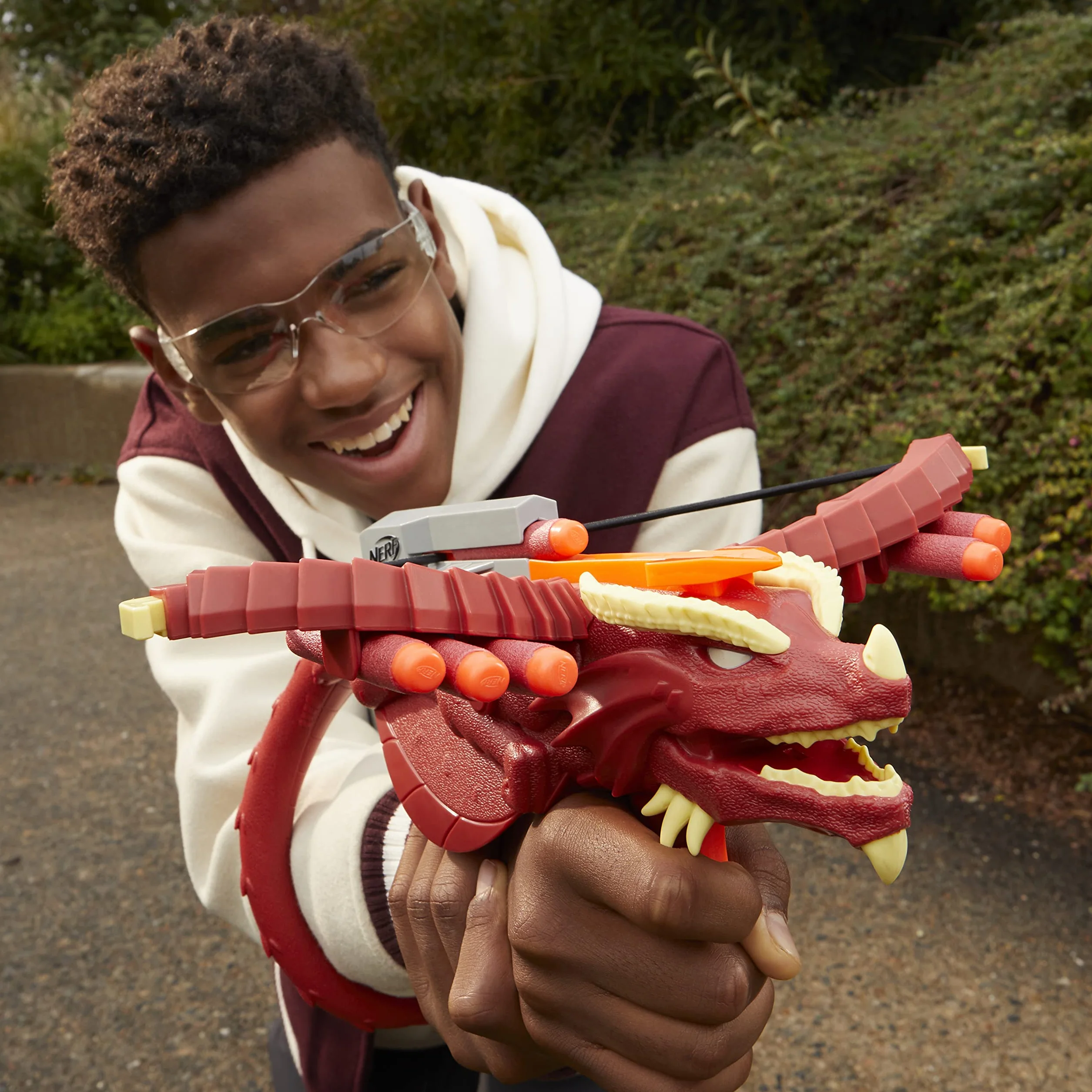 Hasbro Nerf Dungeons & Dragons - Blaster Nerf Themberchaud e 6 dardi Nerf Elite, D&D (F6275)