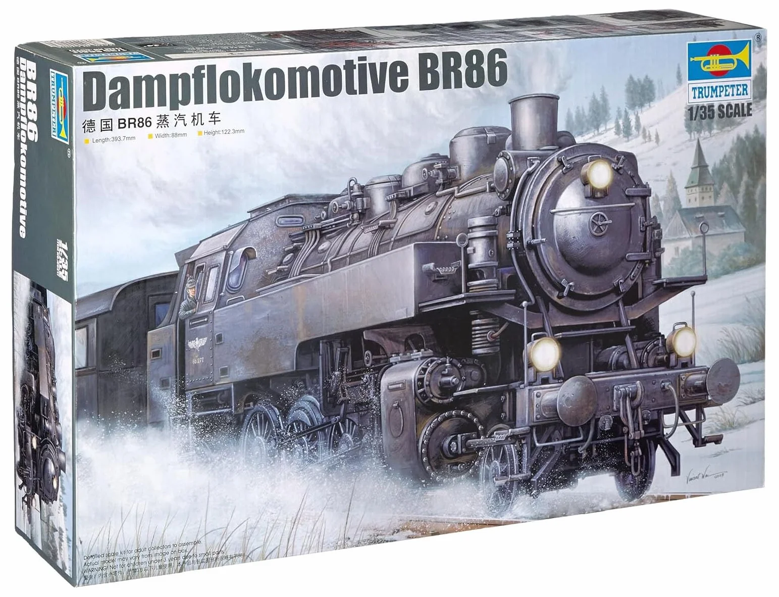Trumpeter 217 Locomotiva a Vapore BR86