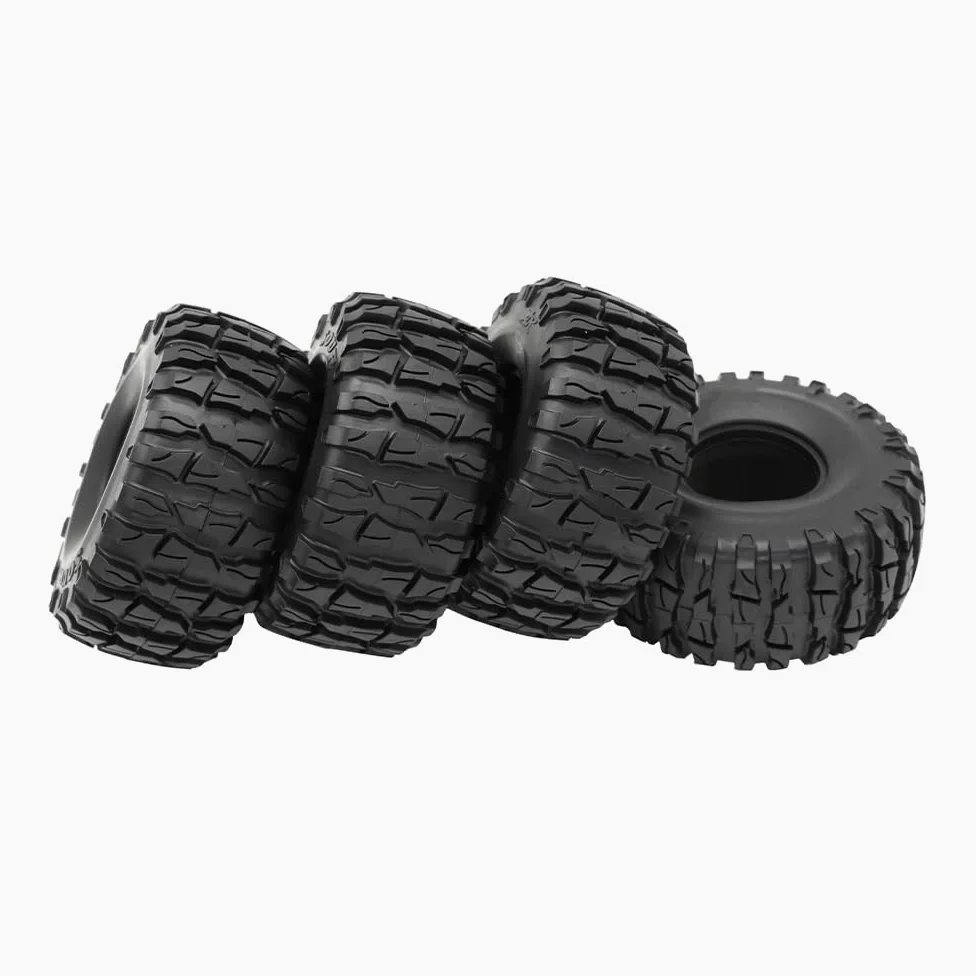 KINGCOO Pneumatici per auto RC, 4 pezzi RC Crawler, cerchi in gomma da 2,2 pollici, per scala 1:10 RC Rock Crawler, parti per Axial SCX10 D90 TF2 RR10 TRX4 TRX6 Tamiya Redcat HSP HPI Kyosho (138 mm-A)