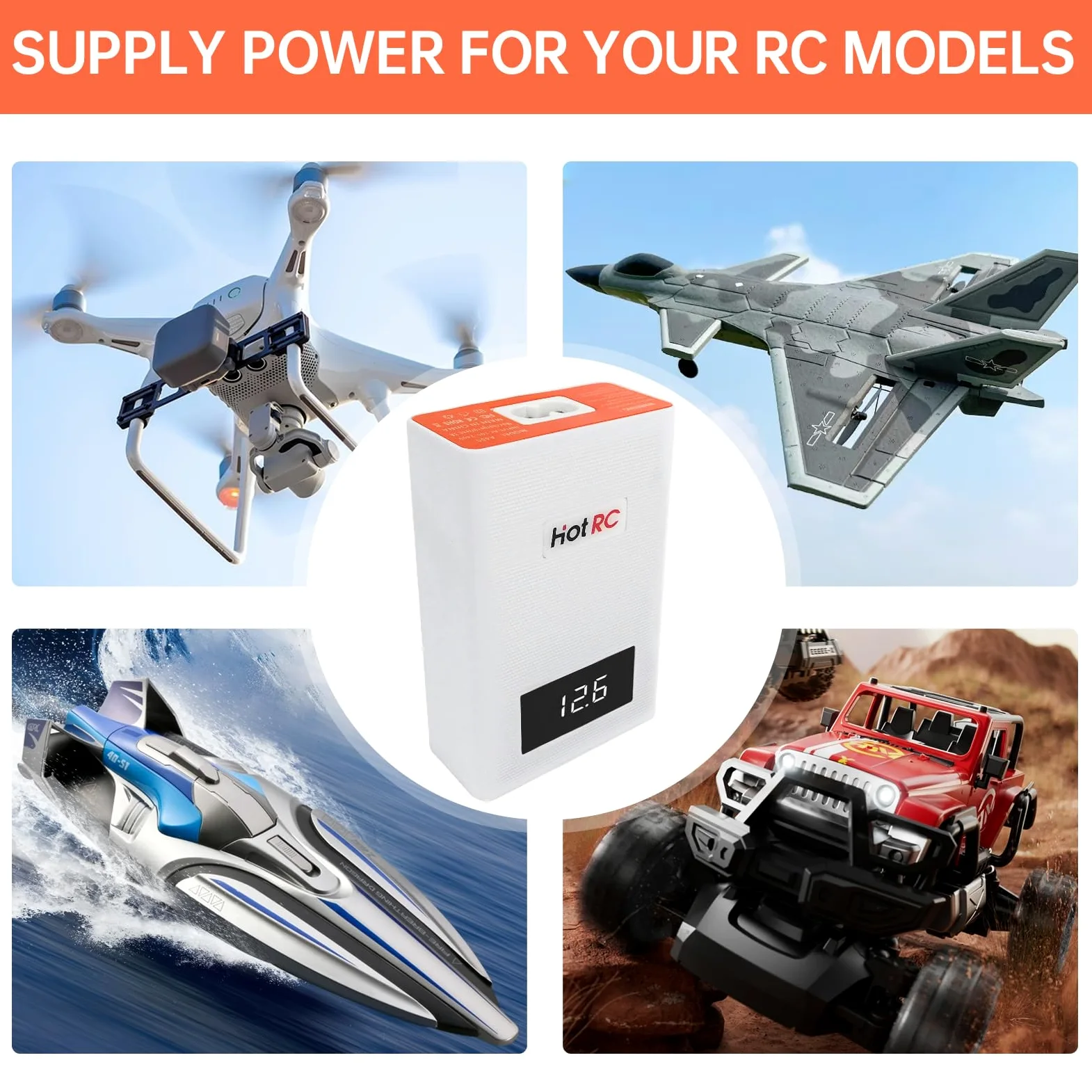 Lipo Balance Charger 40W 3S-4S RC Caricabatteria 11.1V/14.8V Carica Rapida Più Veloce Compatto RC LiPo Caricabatterie Scarico per 3S 4S Lipo Batterie