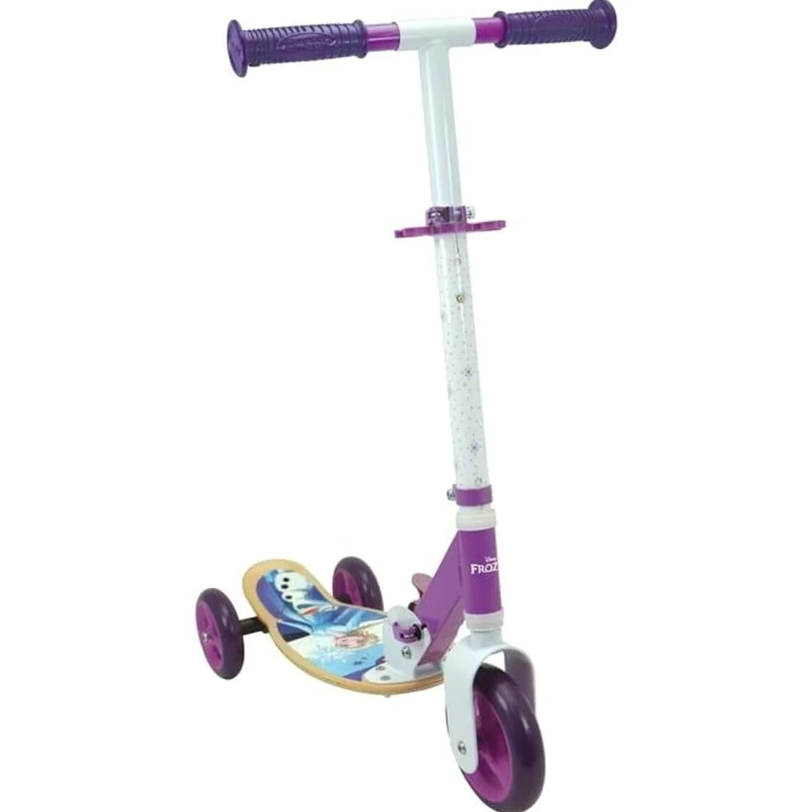 Smoby - Frozen - Monopattino a 3 ruote in legno e metallo - Monopattino per bambini - Ruote silenziose - Dai 3 anni