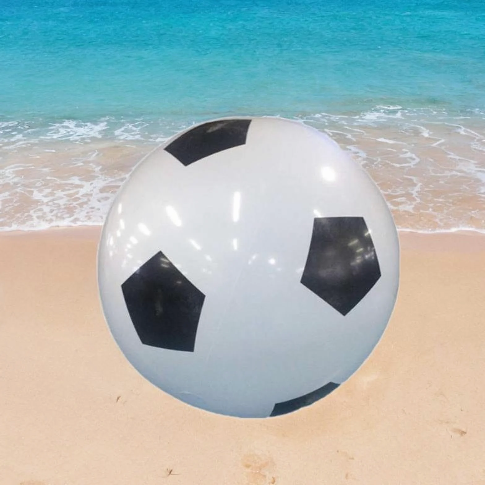 Pallone da Spiaggia, Giocattolo da Piscina, Giochi da Piscina, Accessori Originali, Palloncini d'Acqua, Pallone da Calcio Giocattolo per Regali PE