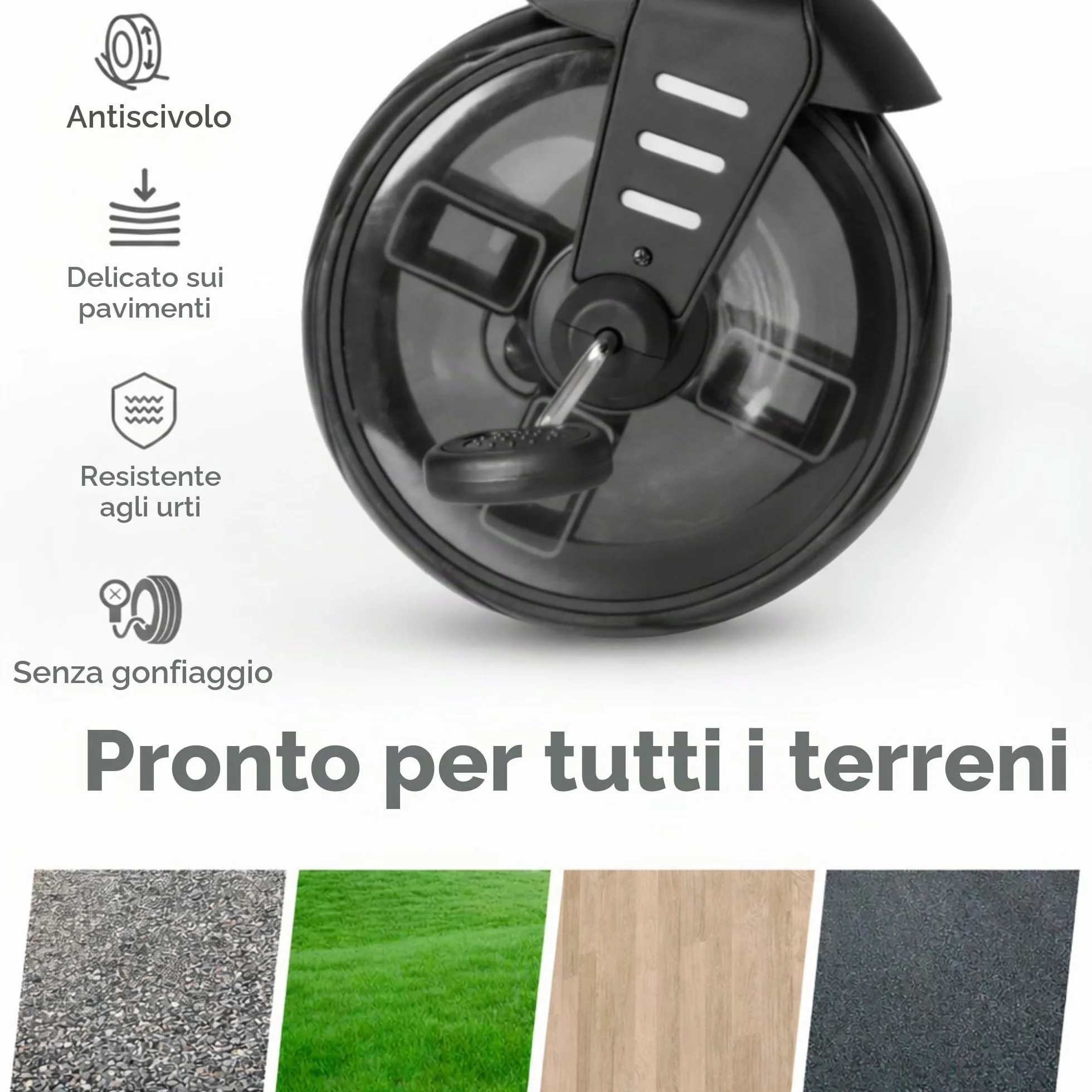Qplay Triciclo Evolutivo COMFO MAX 6 in 1 nero | Triciclo Bebe 1 anno pieghevole in alluminio con seduta a 360°, reclinabile e capottina - per neonati da 10 a 72 mesi (beige)