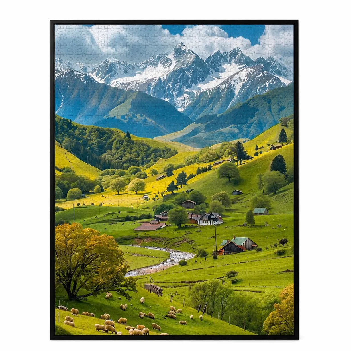 Puzzle di Legno Paesaggio, style to 1, 500 | Superficie liscia, Puzzle da collezione, Per attività manuale, Per decoratori casa
