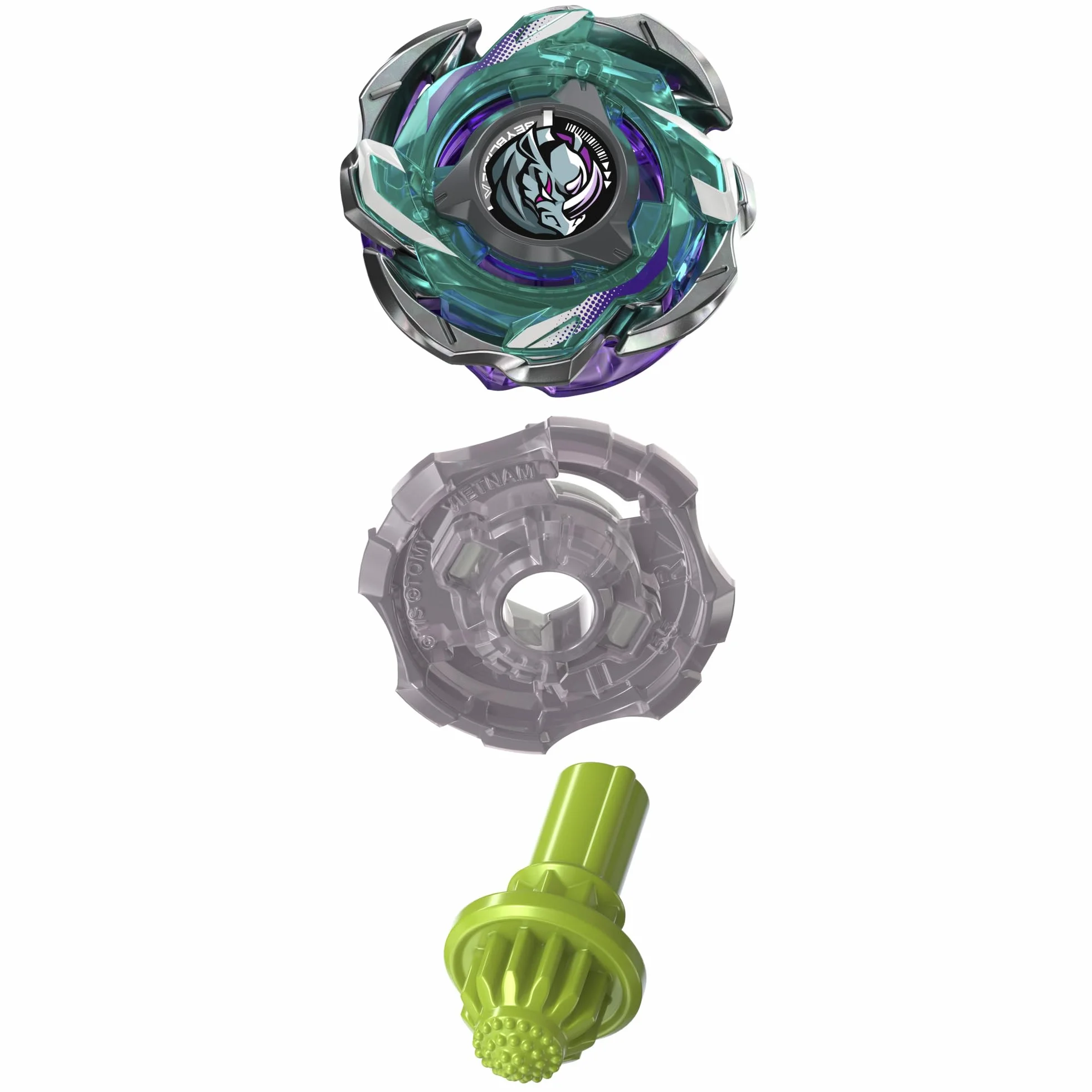 Hasbro Beyblade X Starter Pack Reaper Rhino C 4-55D CX Trottola da Difesa con Lanciatore, Giocattolo da Combattimento 8+