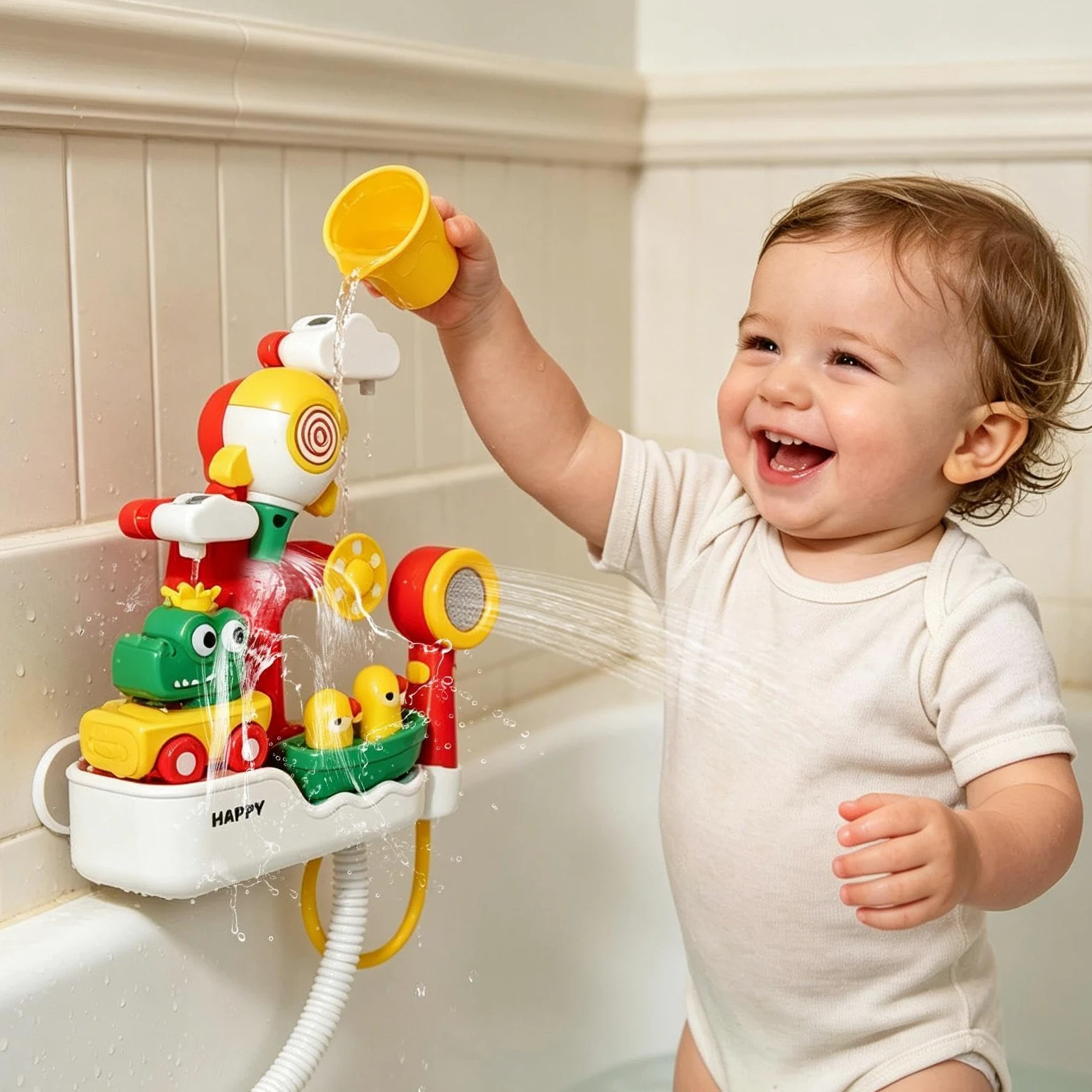 Giocattoli per il Momento del Bagnetto Giocattoli Educativi da Bagno | Soffione Doccia Divertente Da Vasca Per Bambini Da Utilizzare In Doccia A Casa In Viaggio All'Aperto Bagno Vasca E Come