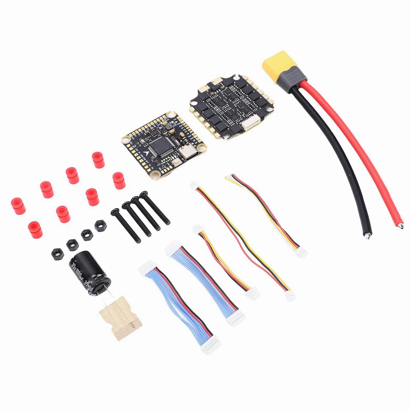 Denash Controller di Volo per Drone, Uscita 60A, per Aeromodellismo | Configurazione flessibile, prestazioni robuste, installazione semplice, plastica premium, aggiornamenti wireless