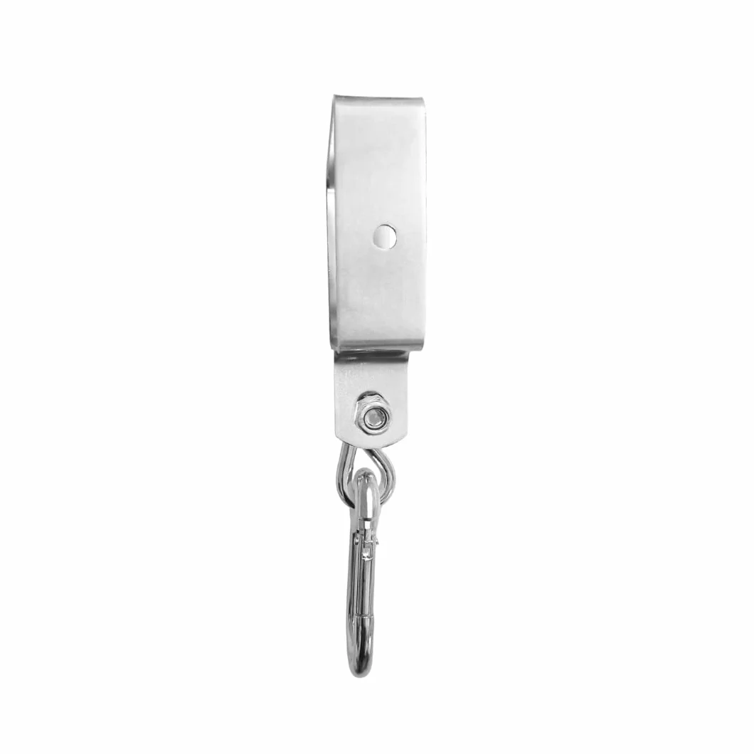 Set di 2 Ganci per Altalena con Moschettone 90x90mm Ganci A Manica Collare per Altalena - Moschettone Quadrato Supporto per Gancio Gancio per Travi O Legni Quadrati Supporto