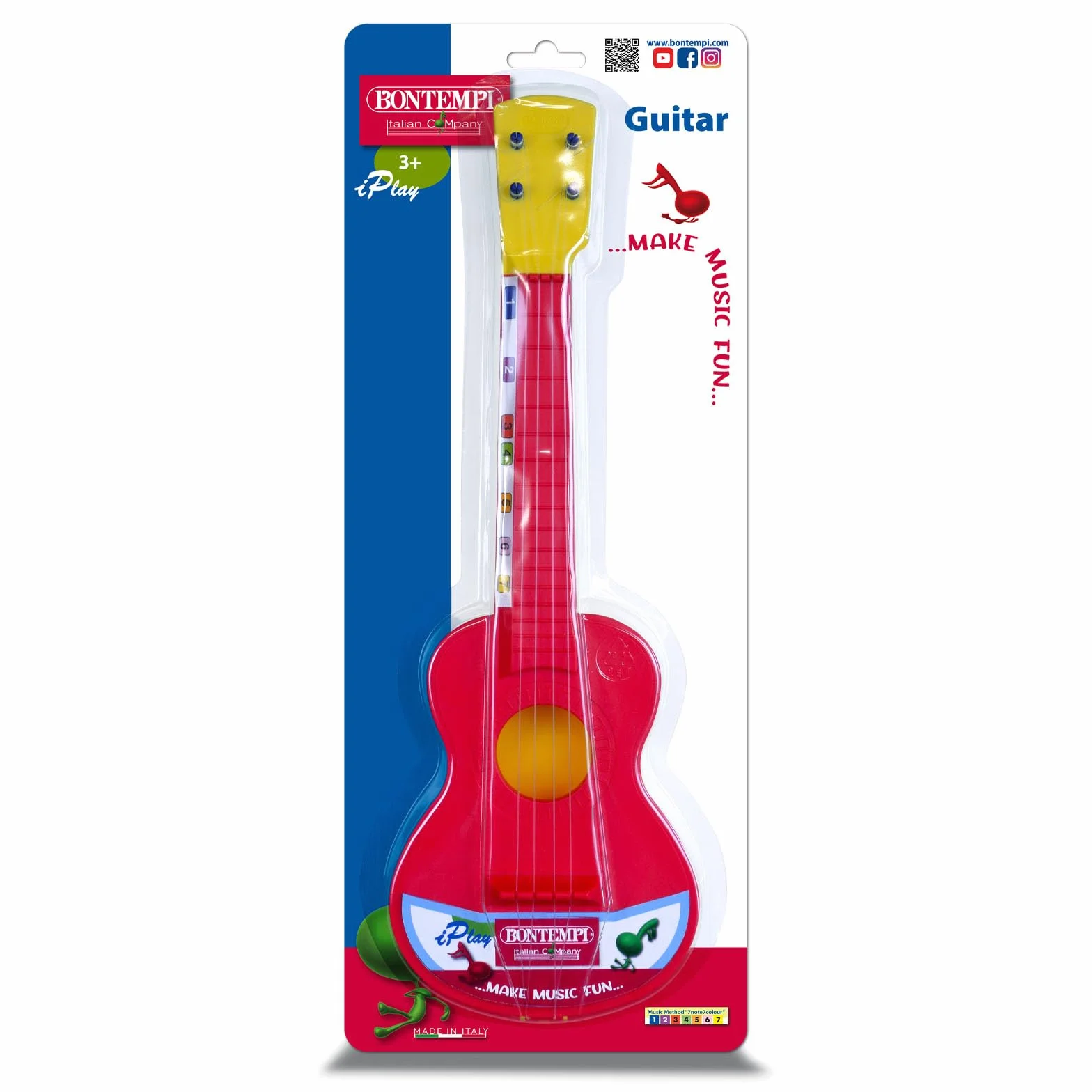 Bontempi Chitarra Classica con 4 Corde di Nylon