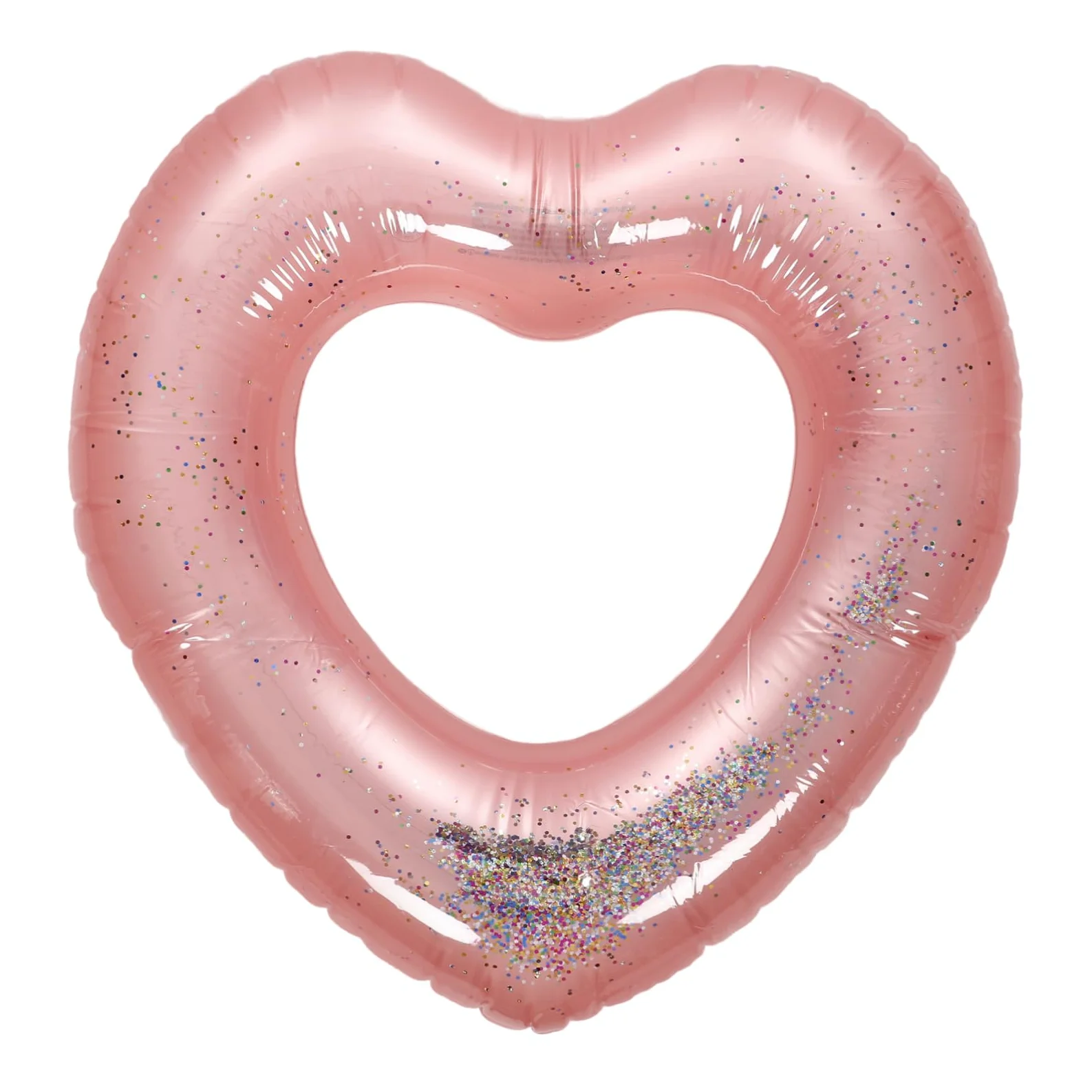 TOYANDONA Salvagente a Forma Di Cuore Galleggia Zattera Piscina Per Piscina Anelli Da Piscina Gonfiabili Piscina Gonfiabile Per Giocattolo Da Piscina Estivo Pvc Bianca