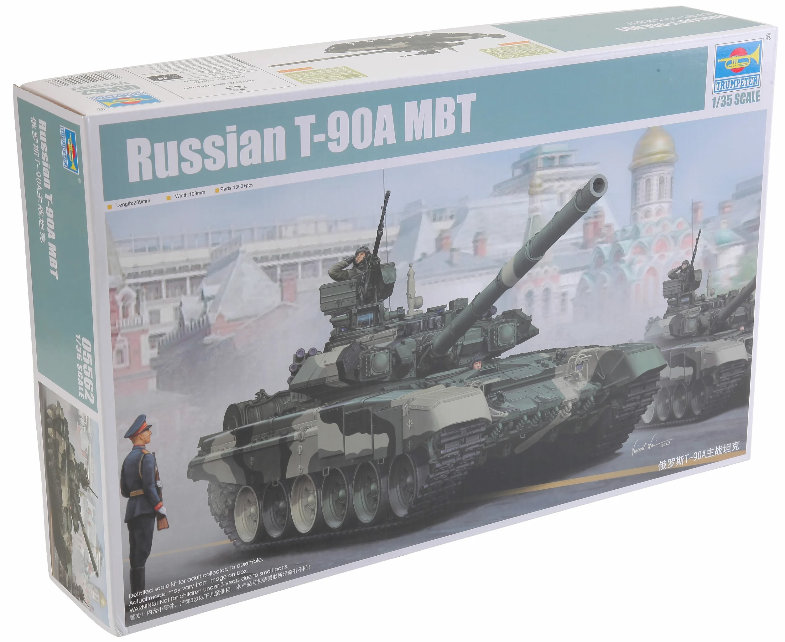 Trumpeter 05562 - Modellino Mezzo corazzato Russo T-90A MBT in Scala 1:35
