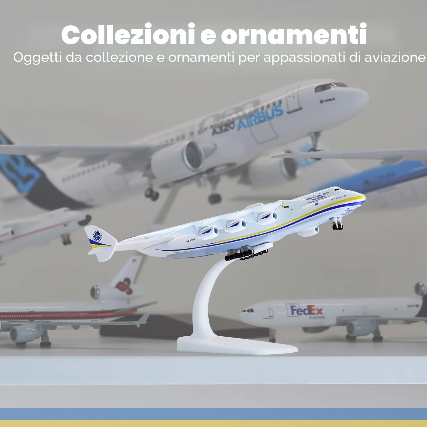Antonov An-225 Mriya 1/400 modello in metallo pressofuso aereo da trasporto strategico