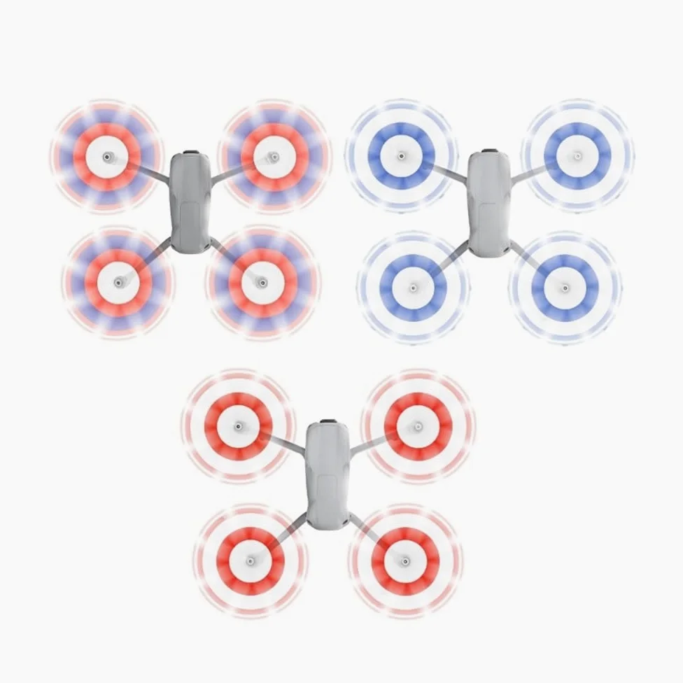 Eliche in plastica Fit For Air 3 Eliche silenziose con forte trazione(Red blue white)