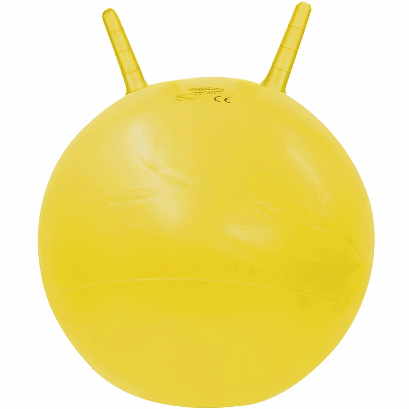 Jamara 460459 - Palla per saltare Eye giallo 550mm - Sviluppa equilibrio e capacitá motorie, Robusta, Resistente, Facile da riporre