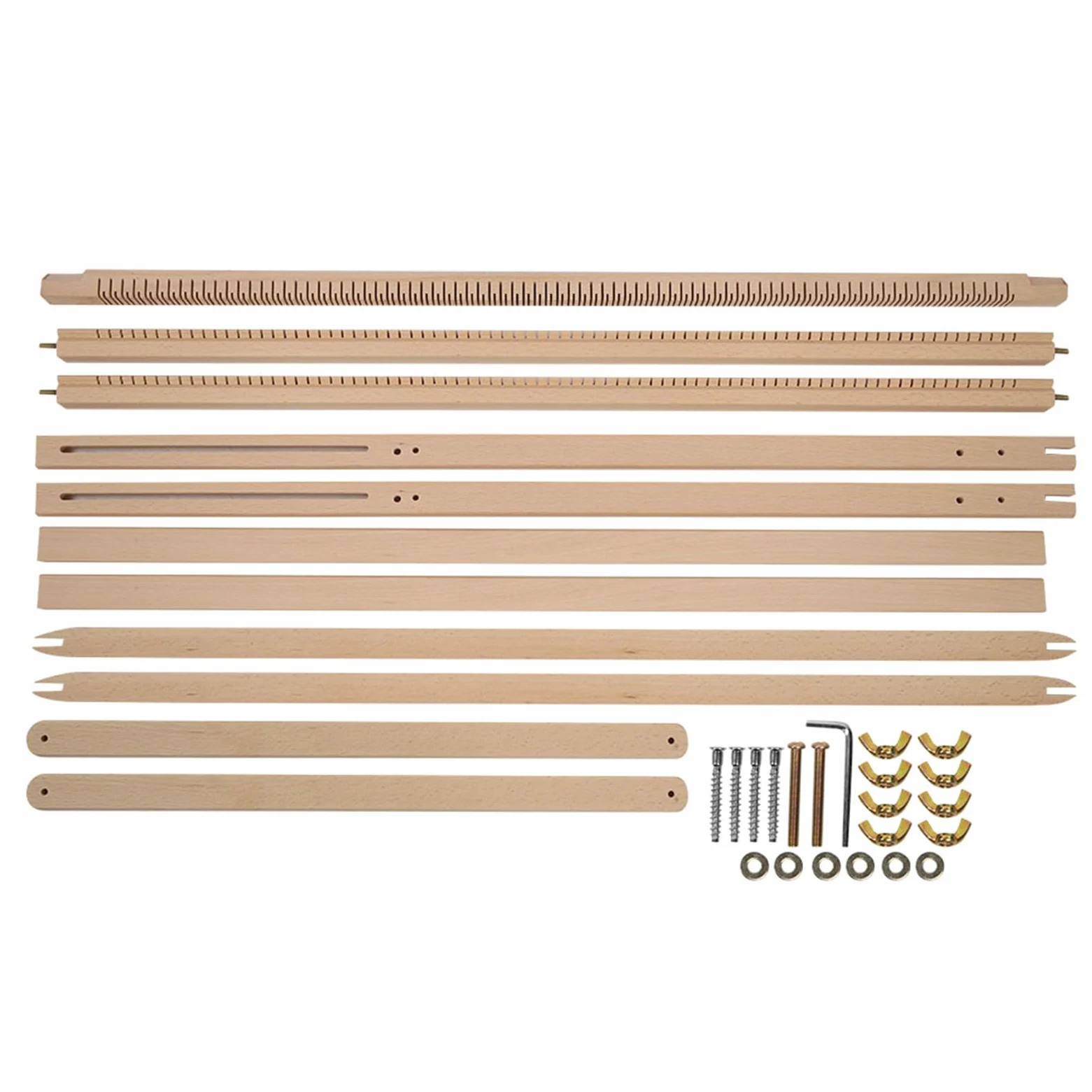 CHICIRIS Giocattolo di Tessitura per Bambini con Staffa Regolabile per la Macchina per Tessitura a Mano, un Montaggio Facile, Adatto a Arazzi e Sciarpe, Materiale in Legno