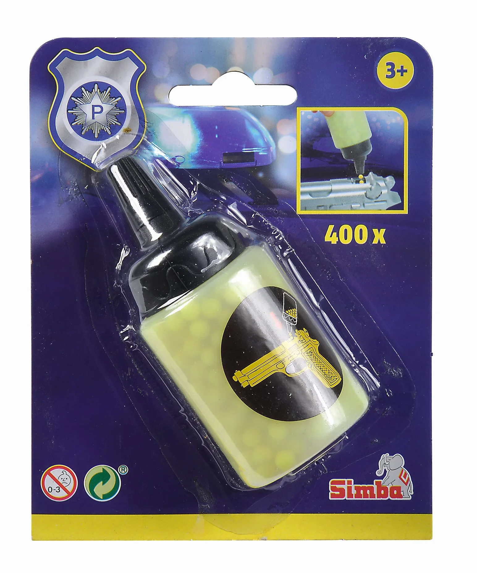 Simba 108022558-400 - Palline per pistola a sfera, munizioni, scatola di ricarica, con rifornimento, accessori per arma giocattolo, dai 3 anni in su