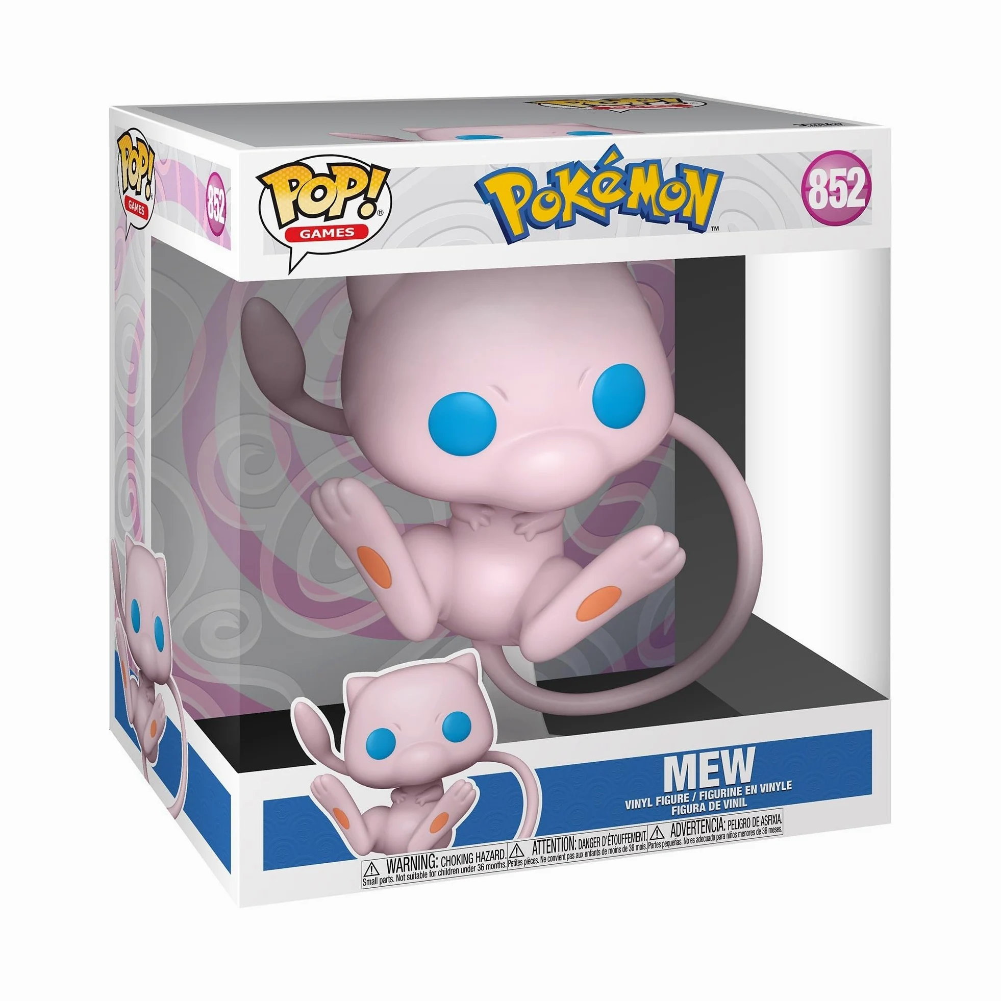 Funko POP! Jumbo: Pokemon - Mew - Figura in Vinile da Collezione - Idea Regalo - Merchandising Ufficiale - Giocattoli per Bambini e Adulti - Video Games Fans - Figura da Collezione e da Esposizione