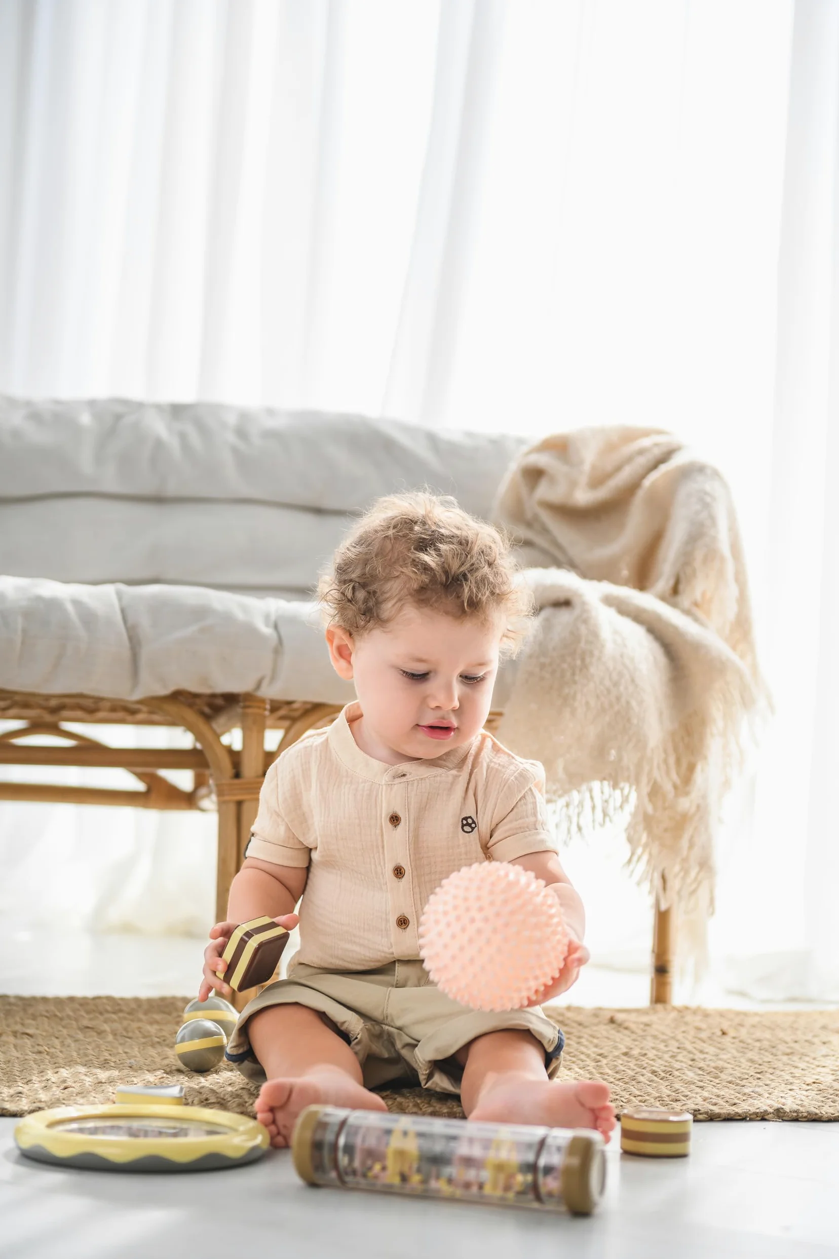Edushape Sensoriali Palline Boho Chic - 10cm