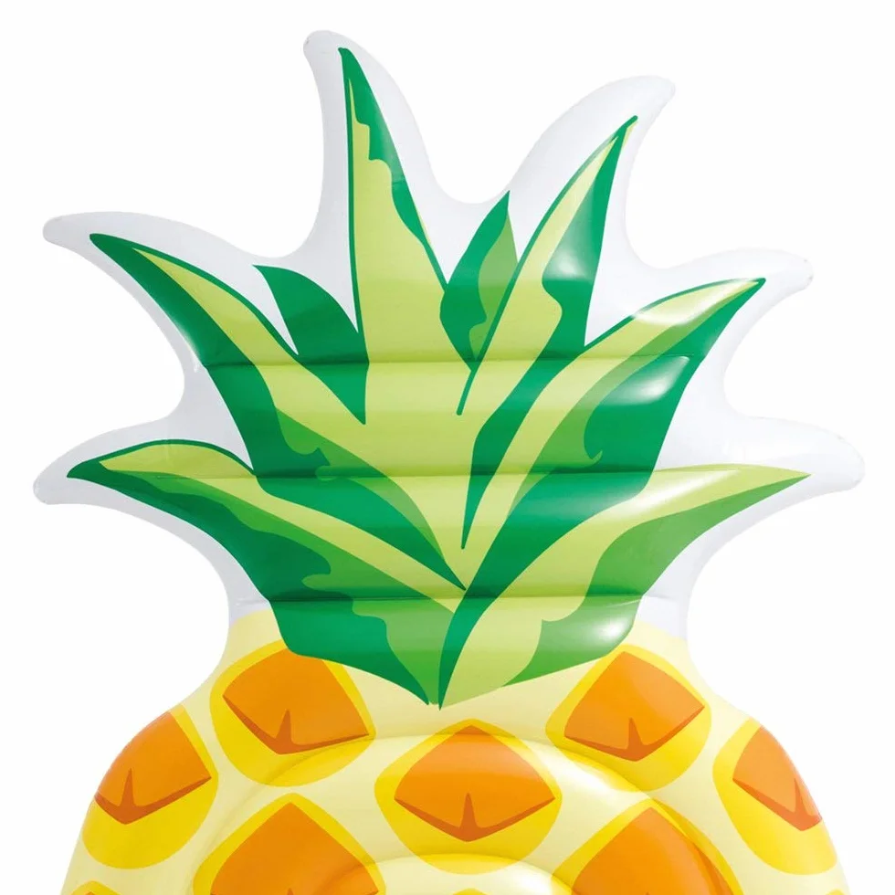 Intex 58761 - Materassino Ananas, Multicolore, 216 x 124 cm