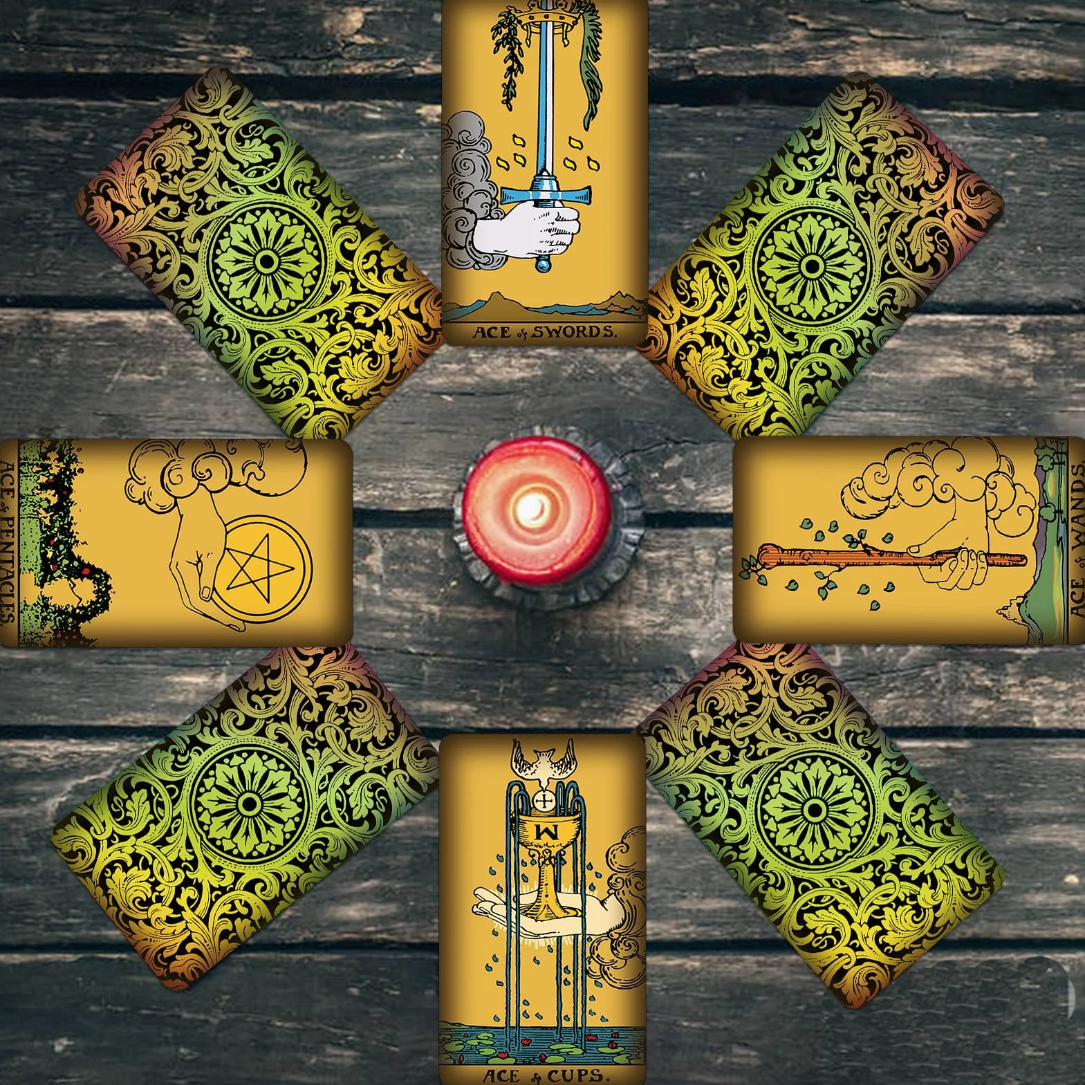 Smoostart 78 tarocchi con guida, mazzo di tarocchi classici per principianti e giocatori professionisti Gioco di predizione del futuro (design olografico senza cornice)