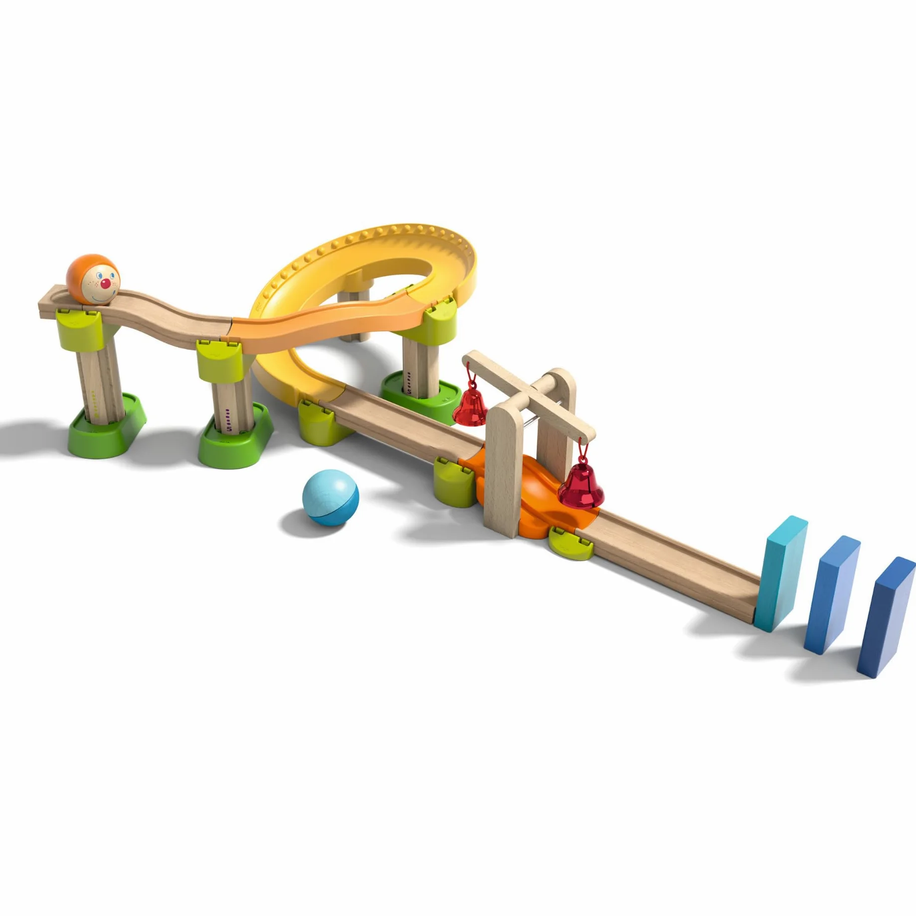 HABA 302060 Kullerbü – Ball Track Klingeling- Marble run with Musical fun- 23 pieces, ages 2 and Up (Made in Germany)