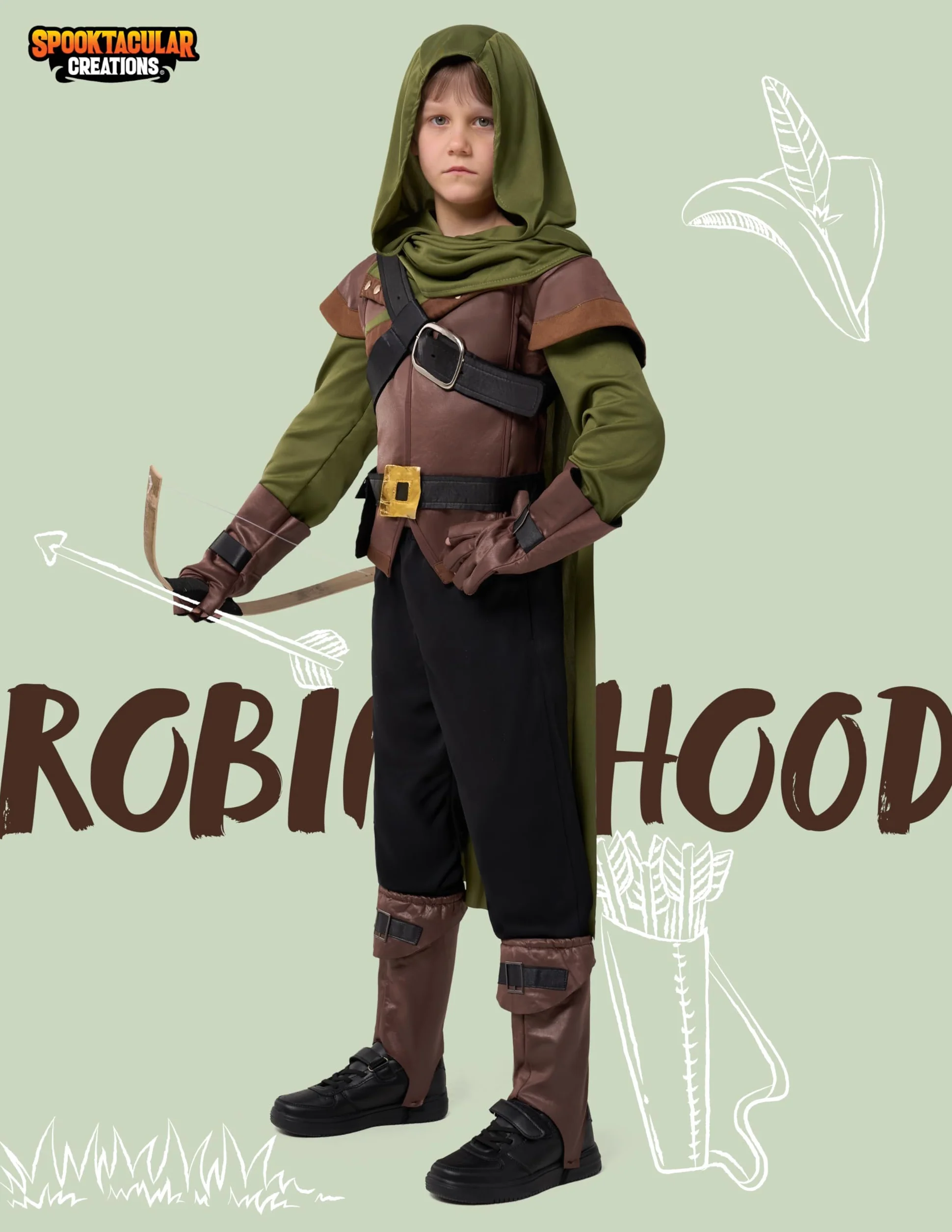 Spooktacular Creations Robin Hood Infanzia Costume