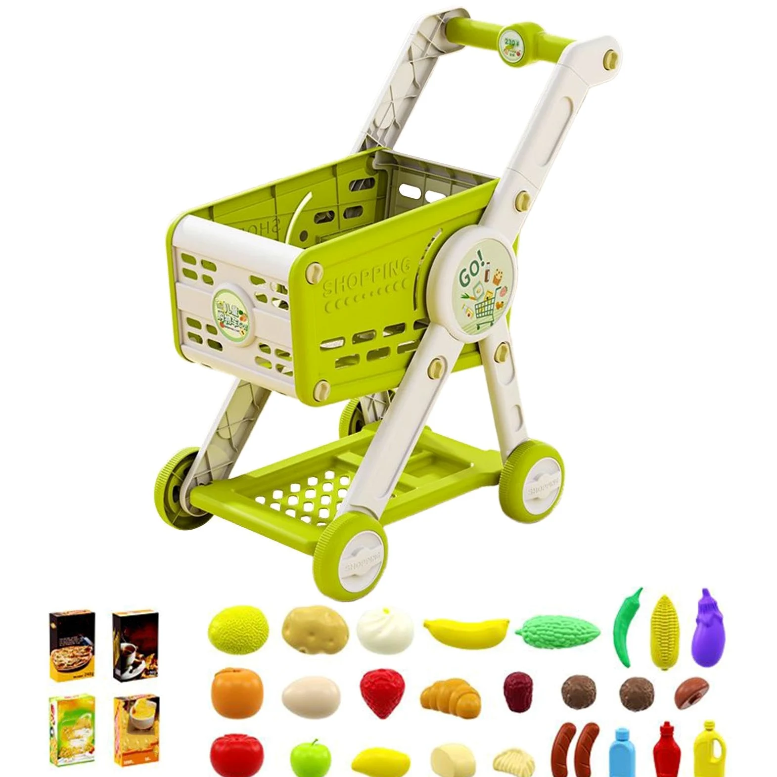 Carrello Della Spesa Giocattolo Cesto Della Spesa Giochi Supermercato | Di Ruolo Educativo Per Bambine Età 1 3 Anni E Oltre