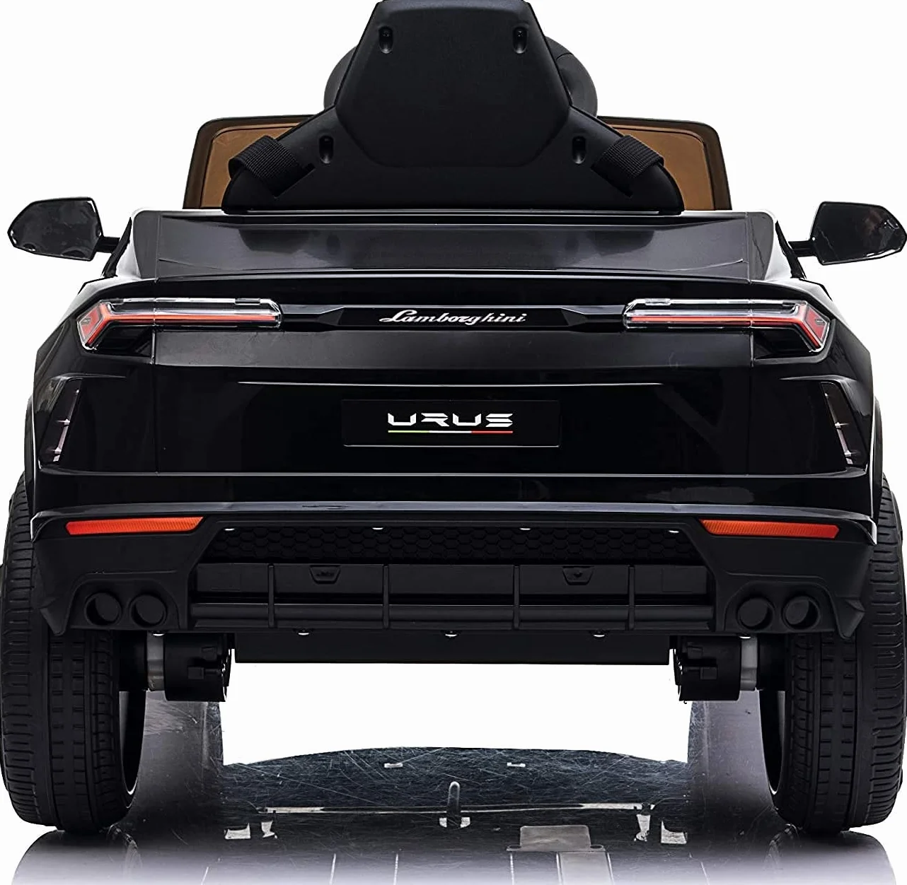 Macchina Elettrica per Bambini Lamborghini Urus 12v Full Optional con Sedile in Pelle e Tappetini Auto Elettrica per Bambini con Telecomando Nero