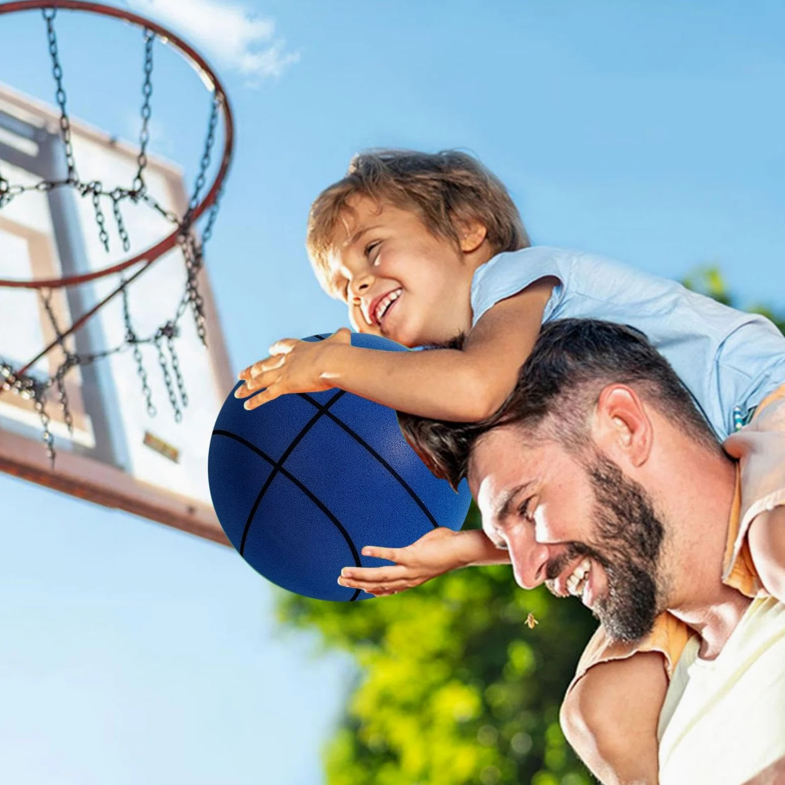 Generico Palla silenziosa - Palline silenziose giocattolo Silent Ball Safe | Regalo di pallacanestro resistente agli urti per bambini Adulti per palestre Patii Sale giochi