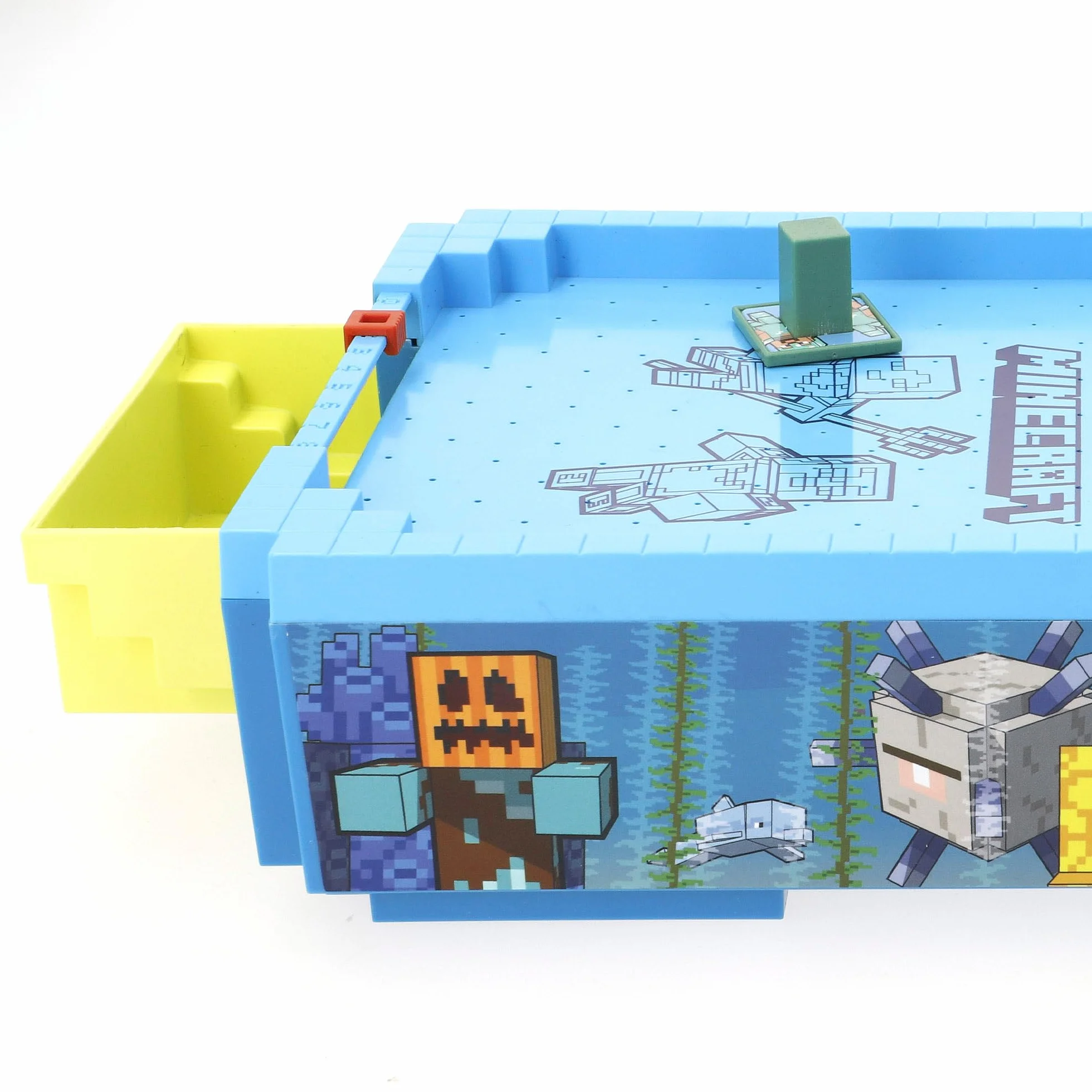 COLORBABY Minecraft Mini Air Hockey Tavolo elettronico, Underwater, Superficie Aria, Segnalibro, Design Premium, Licenza ufficiale, Giochi elettronici, Giochi collezione, Bambini, Adulti (77719)