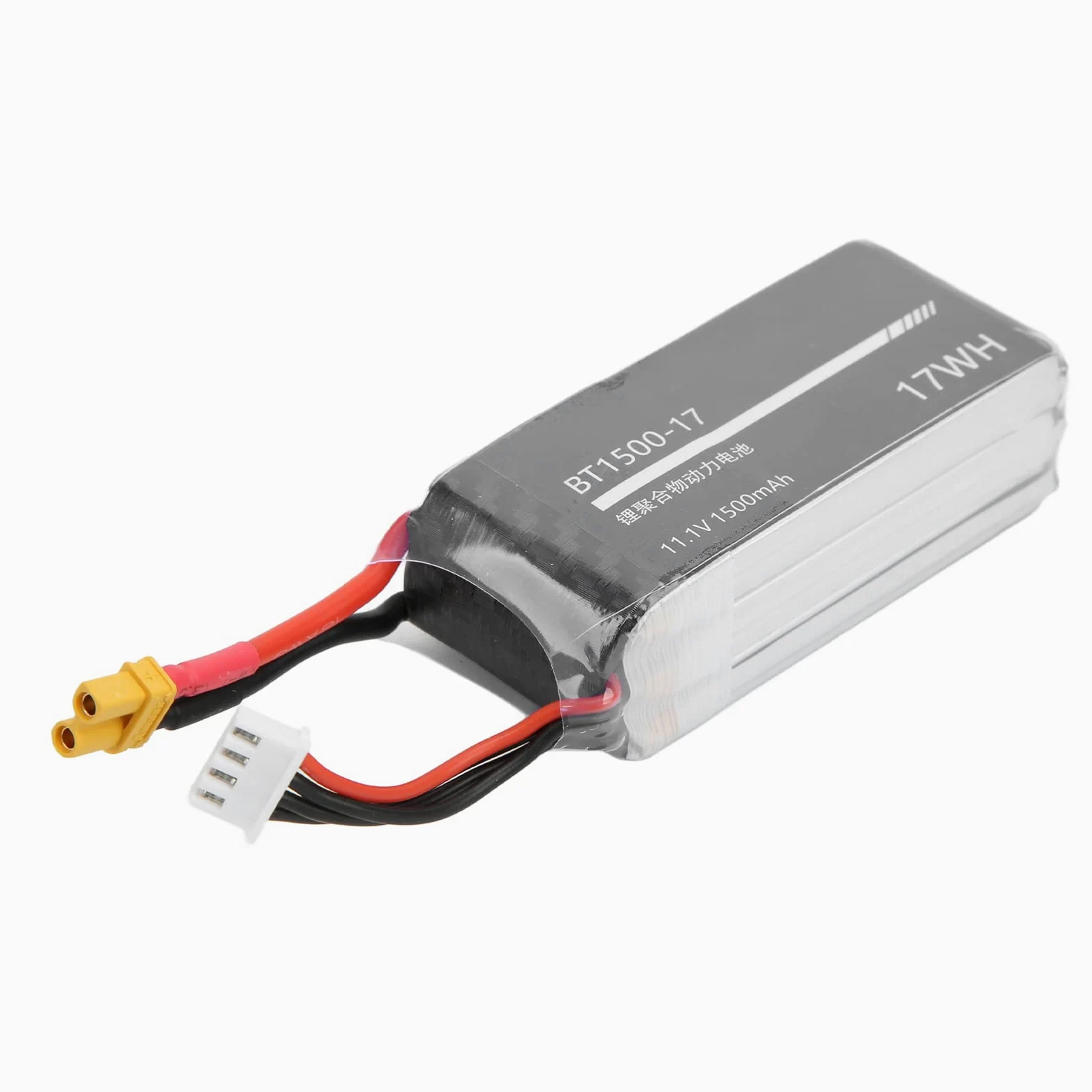 per batteria rc lipo, 11.1v 1500 mAh 3s ad alta capacità, connettore XT30, durevole per auto RC, per barca RC, per aereo RC, potenza forte, prestazioni di lunga durata