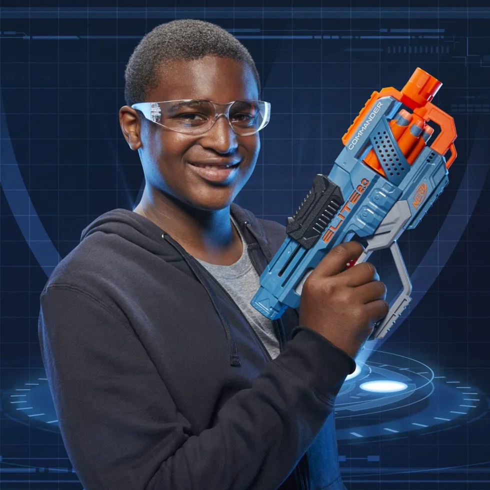 Hasbro Nerf Elite 2.0 Commander Blaster z Tamburo Rotante 12 Dardi