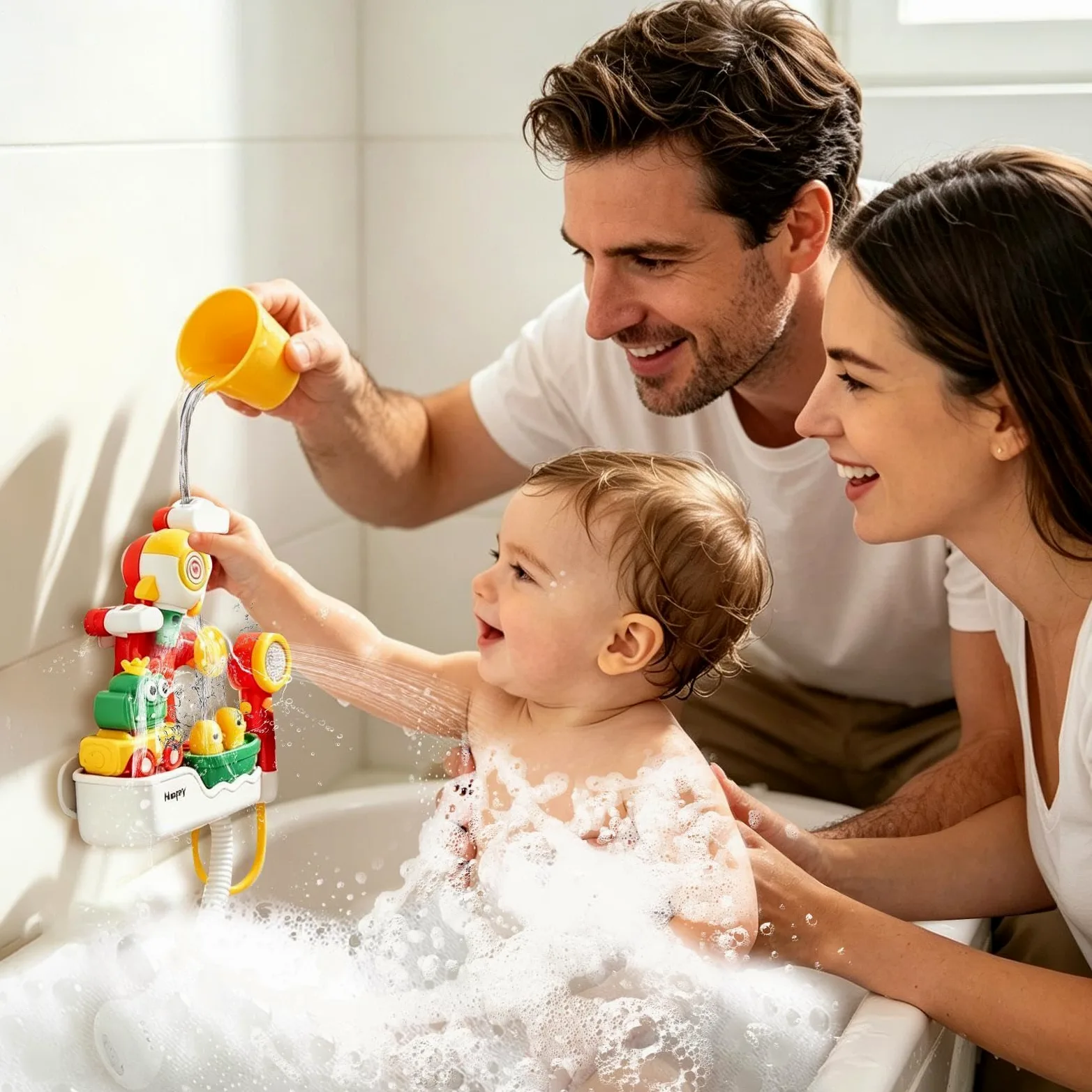 Giocattoli per il Momento del Bagnetto Giocattoli Educativi da Bagno | con Soffione Doccia per il Bagno per in Casa Bagno Doccia Esterno Vasca Regali Feste per Bambini e Bambine