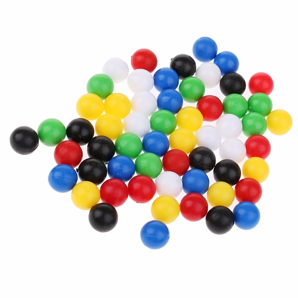 60 palline rotonde da 1 cm per collegare quattro palline in una linea per il gioco della famiglia