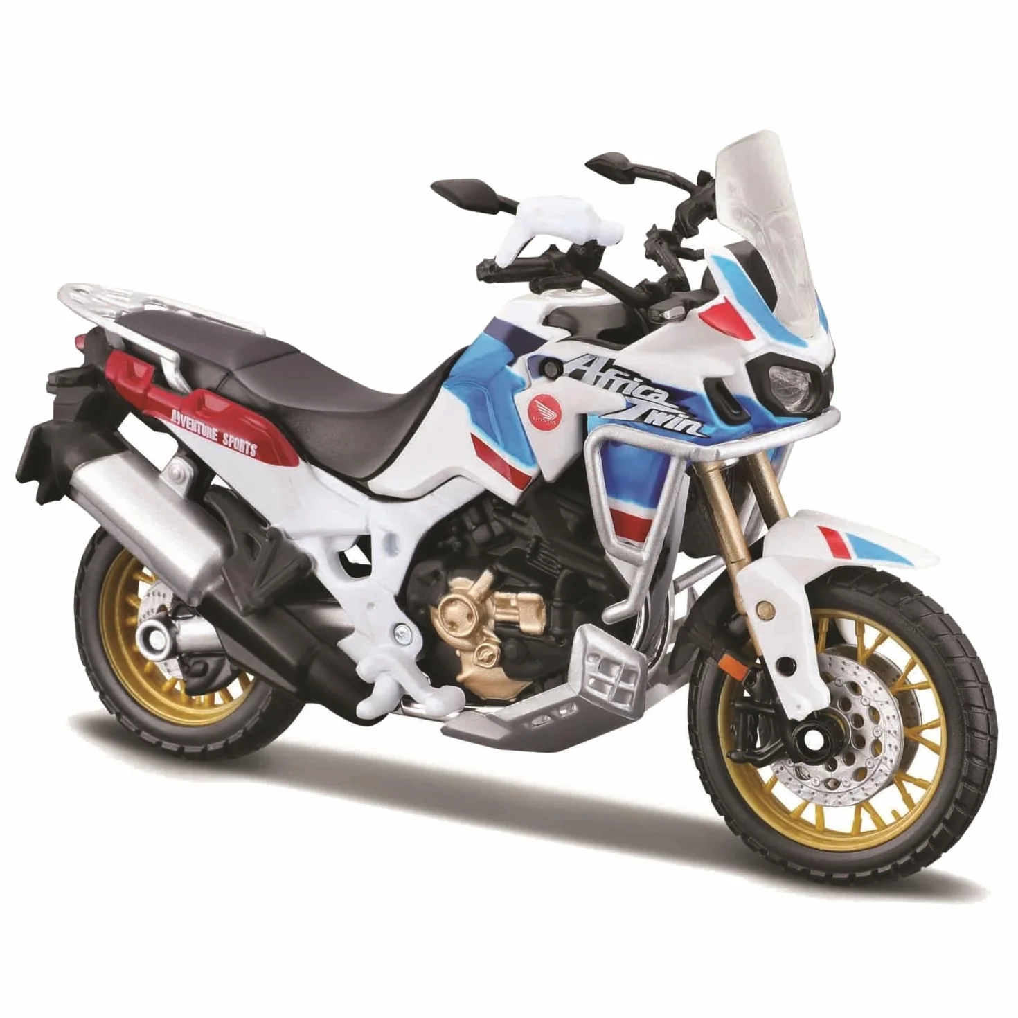 Bburago B18-51082 Honda Africa Twin Adventure, Modelli e Colori Assortiti, Scala 1:18