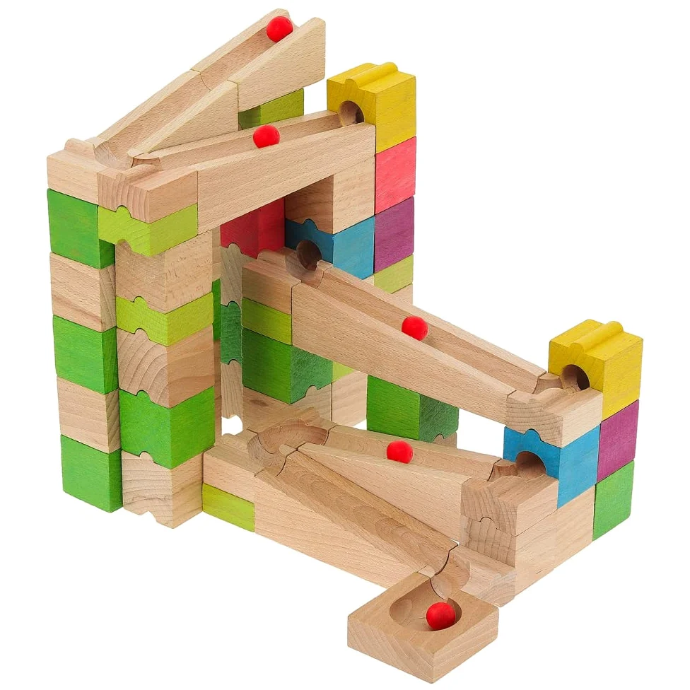 Jeujura - Marble run-68 pz set da costruzione, multicolore (J8366)