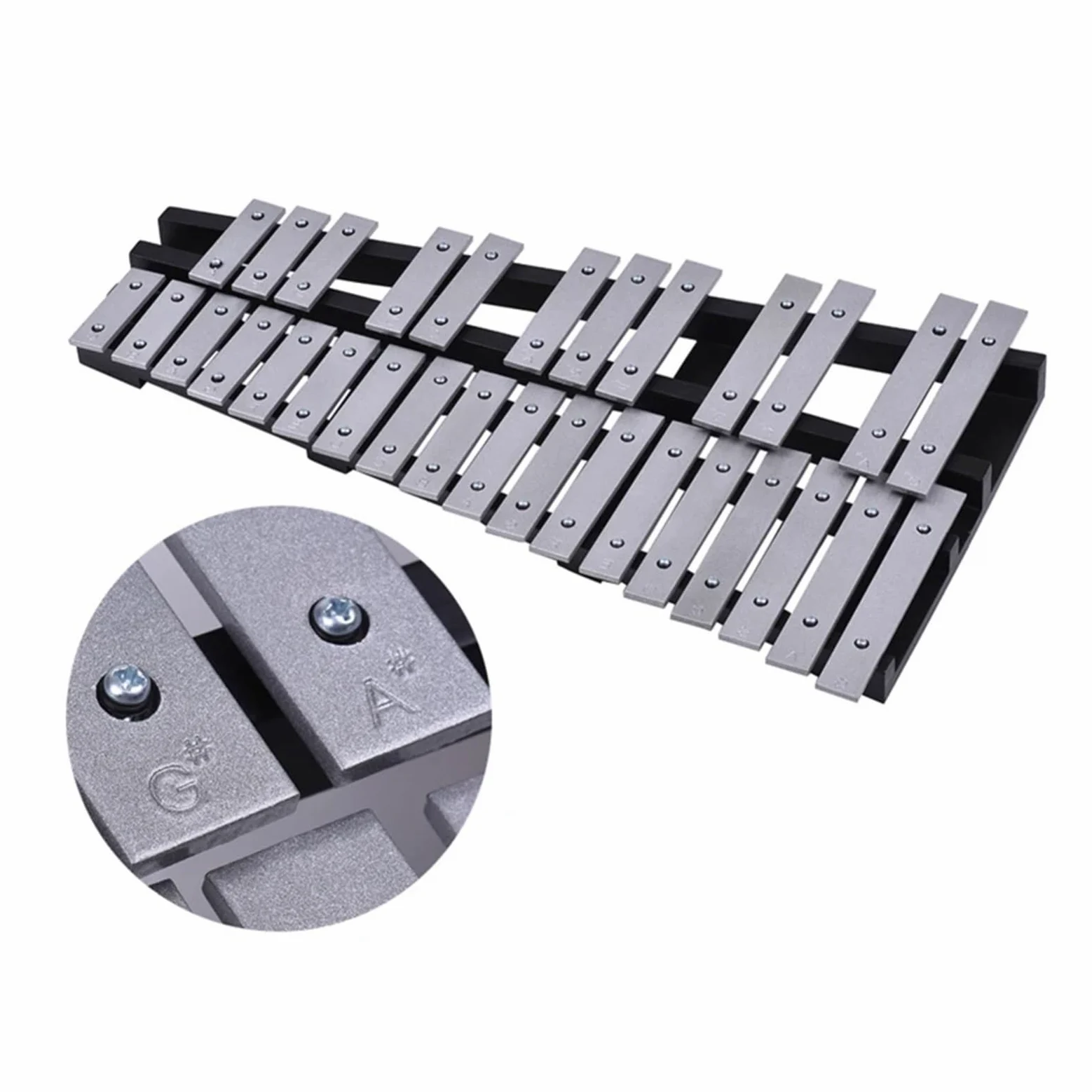 Foldable 30 Note Glockenspiel Xylophone Wooden